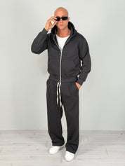 TUTA ZIP BOXY FIT FELPATA