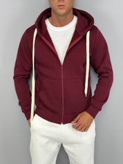 FELPA ZIP WHITELACE FELPATA