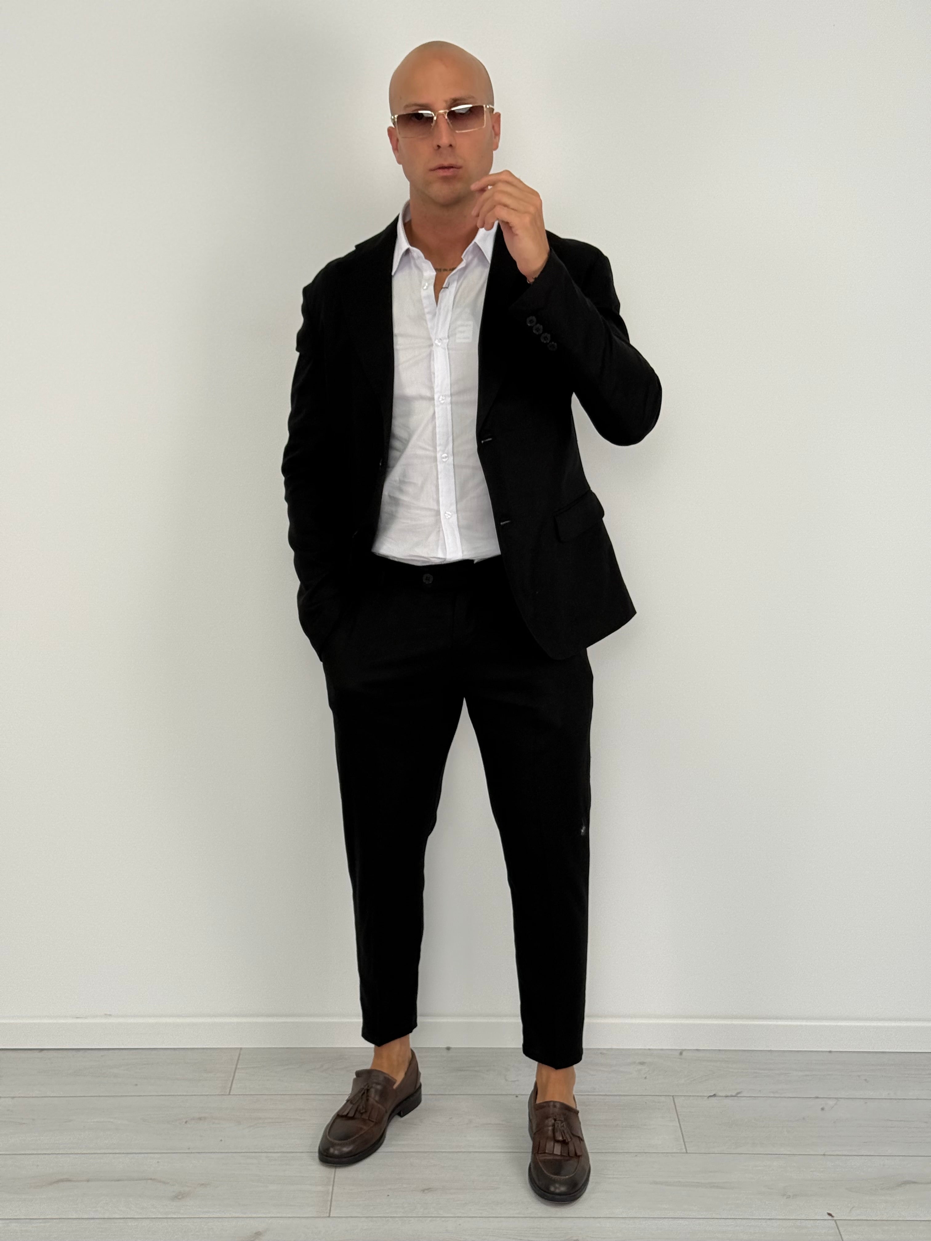 ABITO LINO MONOPETTO