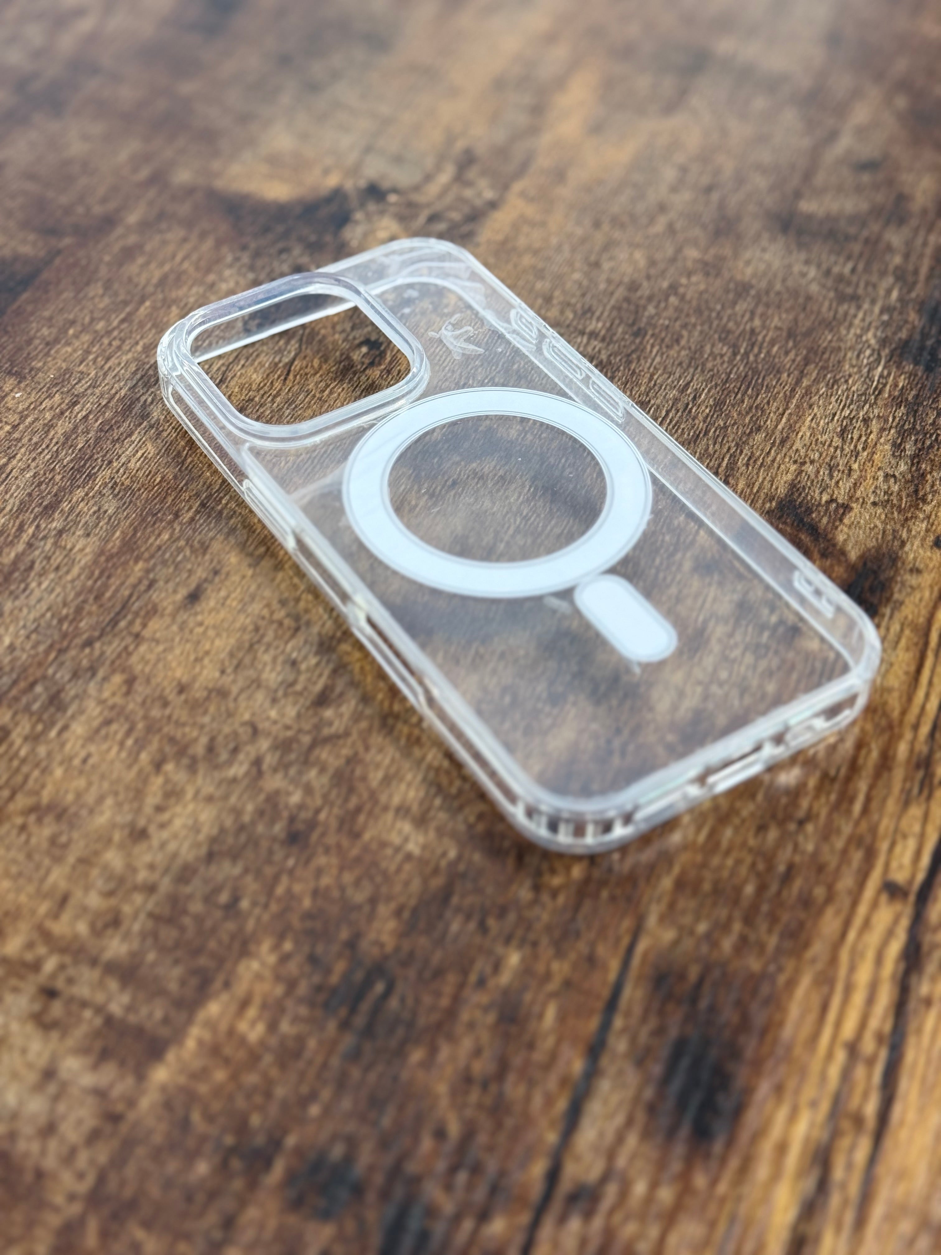 COVER MAGSAFE IPHONE 15PRO/16PRO/16PROMAX TRASPARENTE