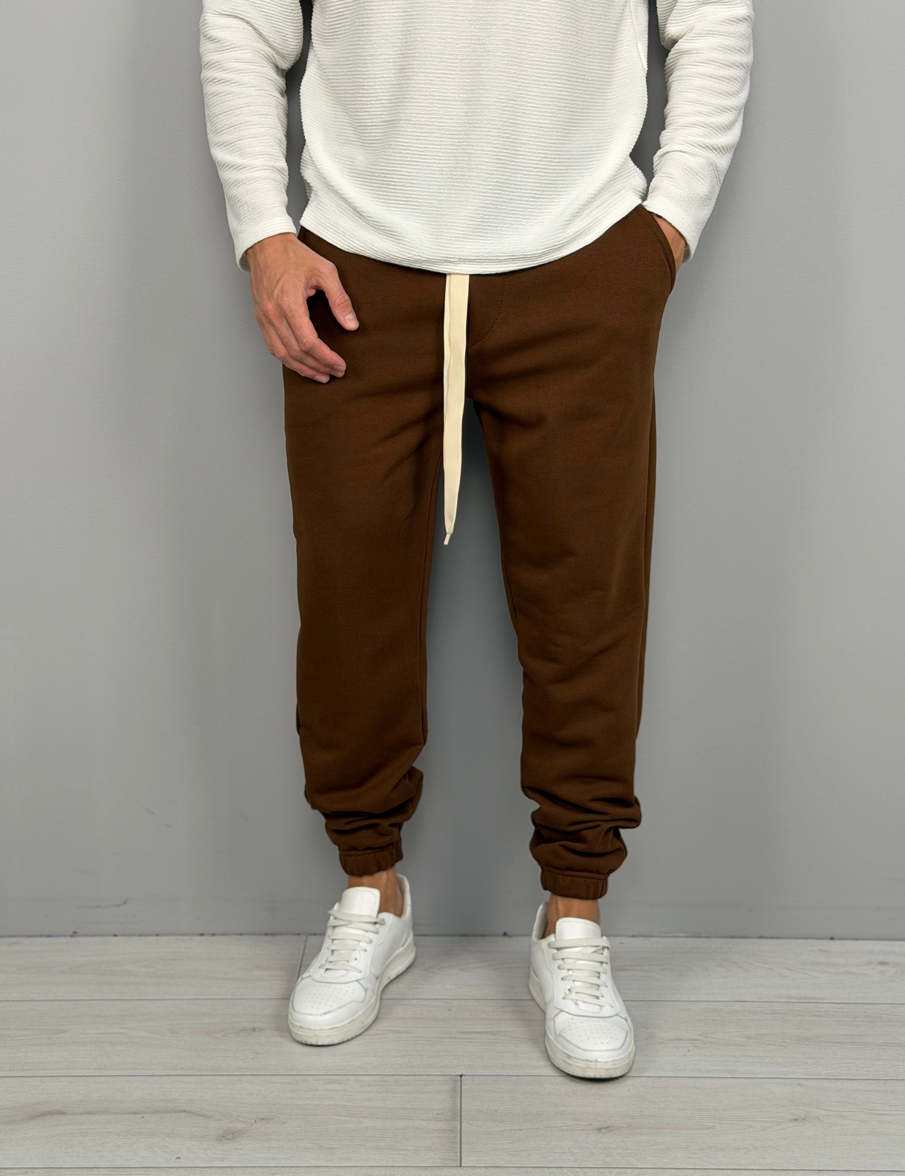 BRUSHED TRACKSUIT TROUSERS