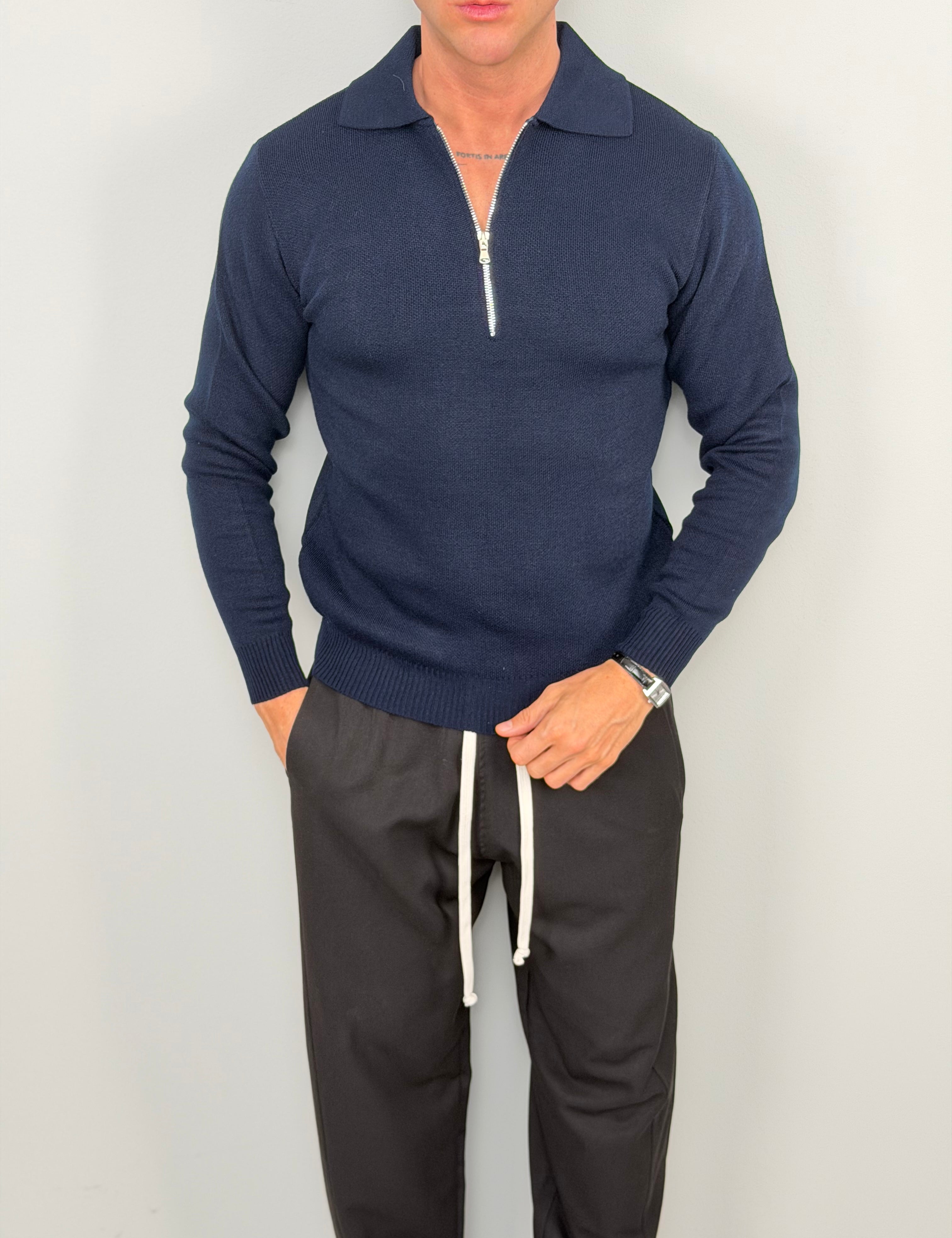 POLO ZIP NOBEL IN LANA