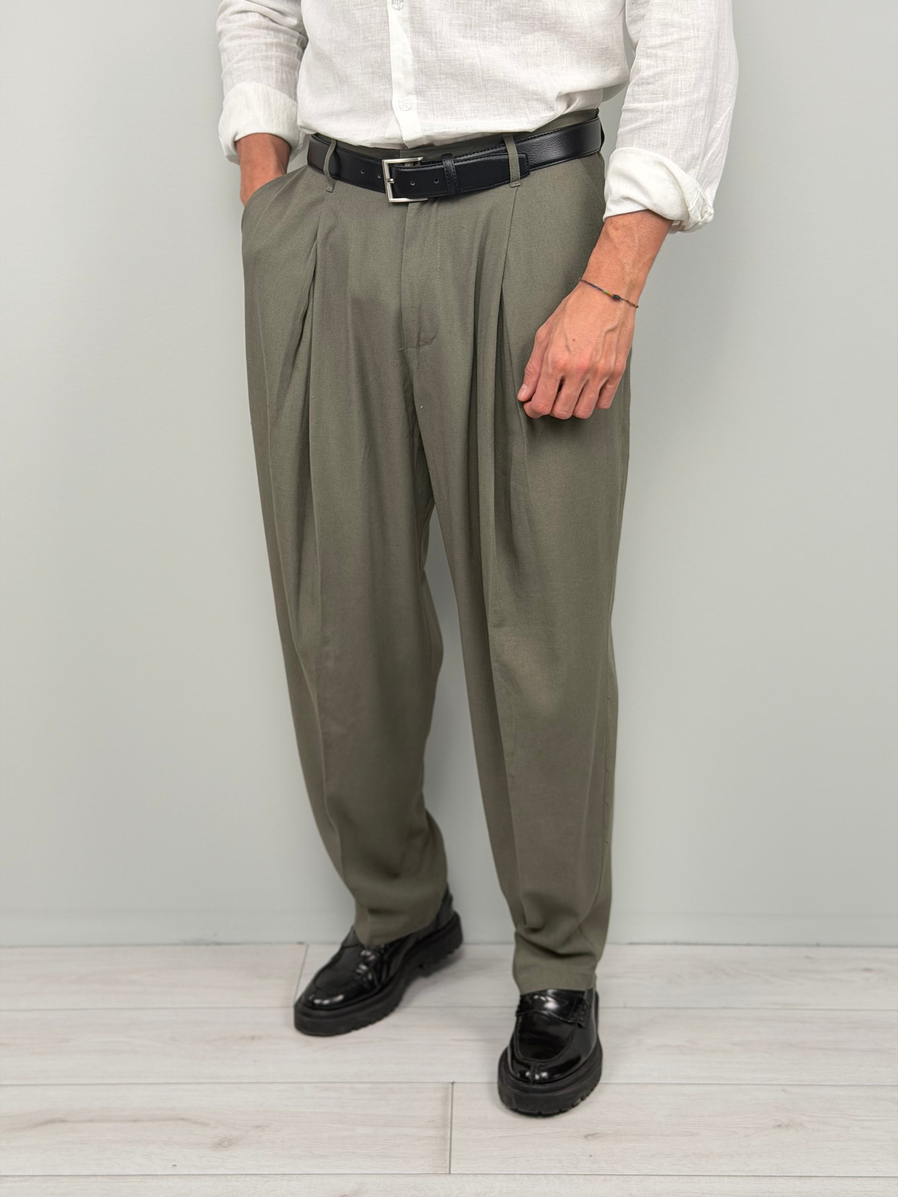 Leinenhose Geekom weit geschnitten