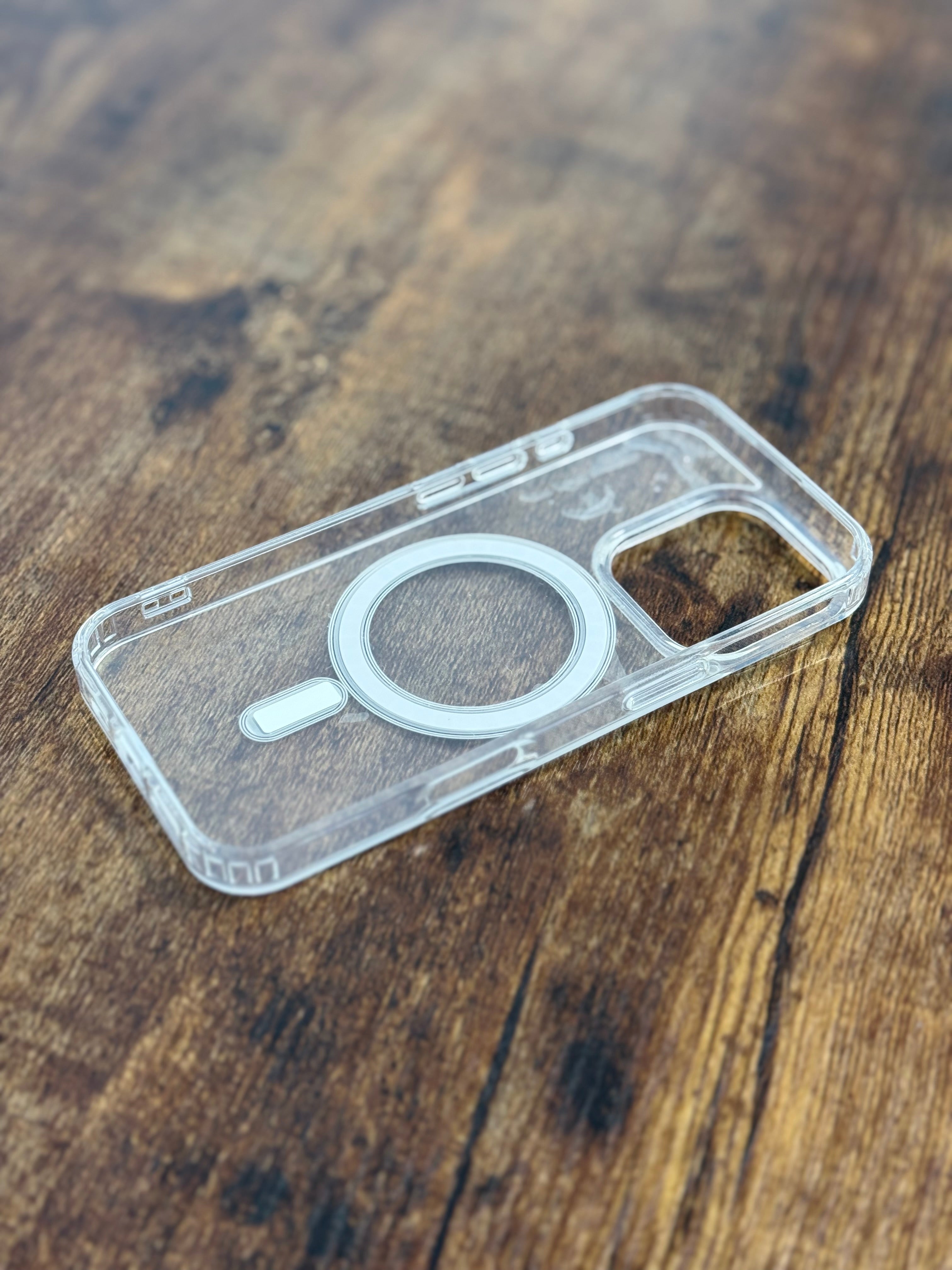 COVER MAGSAFE IPHONE 15PRO/16PRO/16PROMAX TRASPARENTE