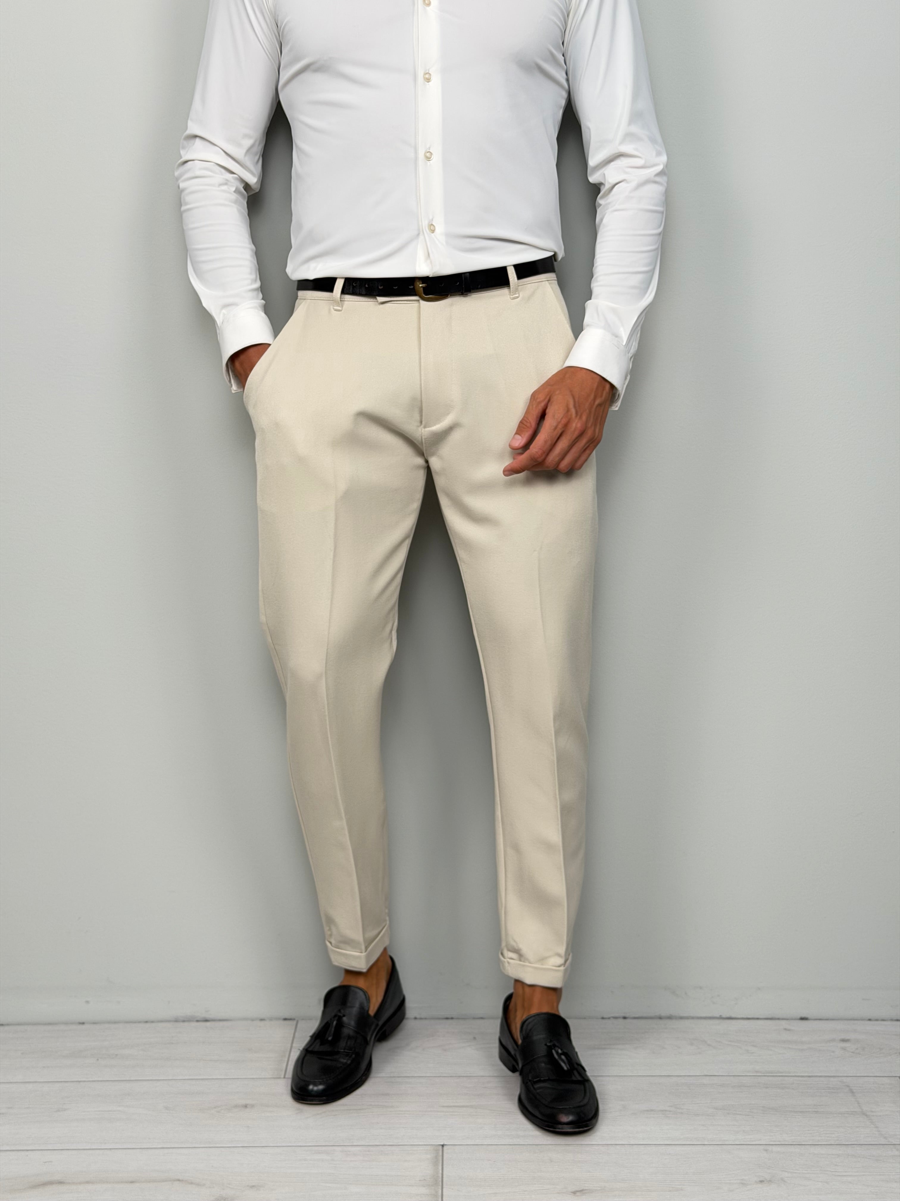 WINTER CAPRI TROUSERS WITH ROLLS