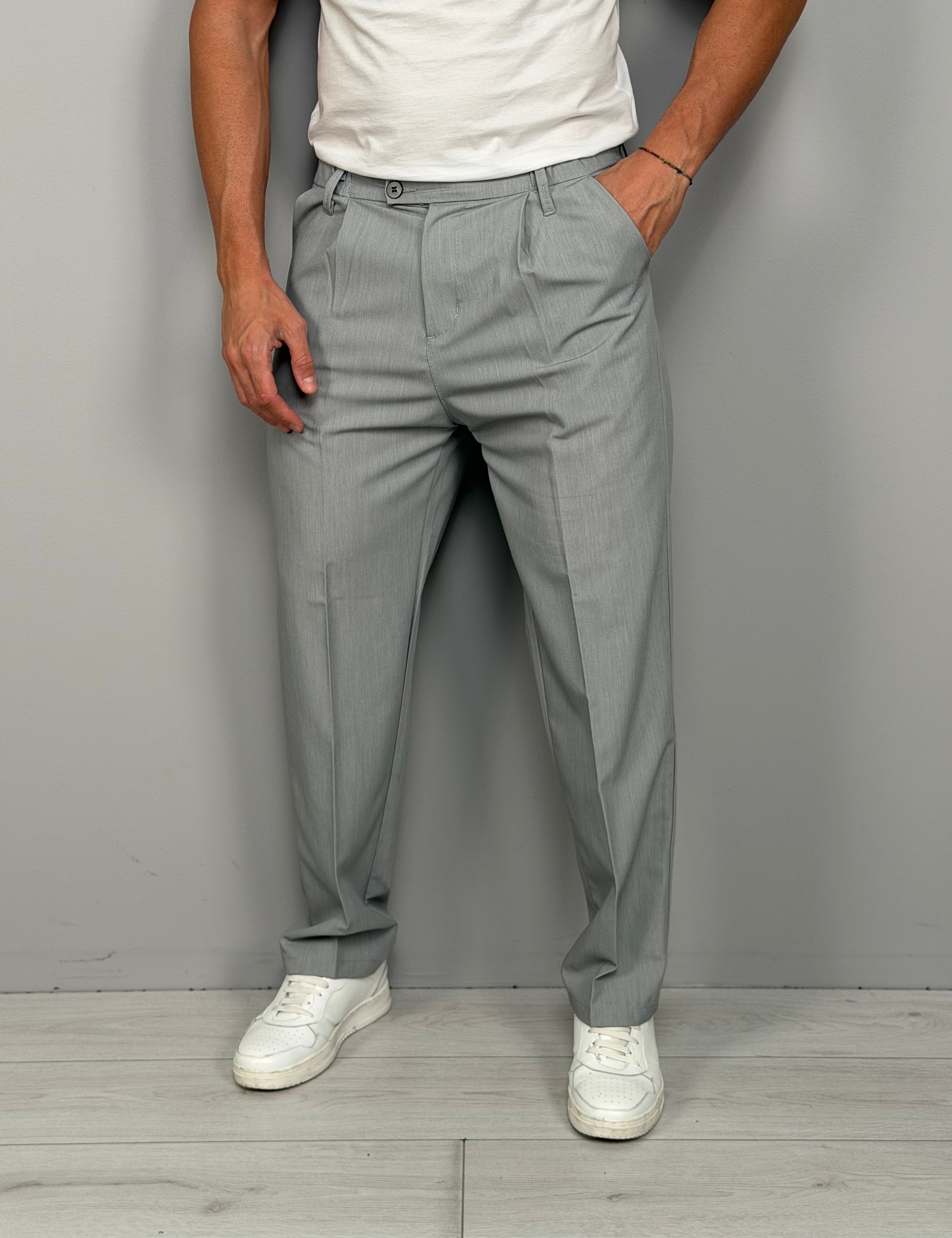 WIDE MATCH TROUSERS - BACK POCKET