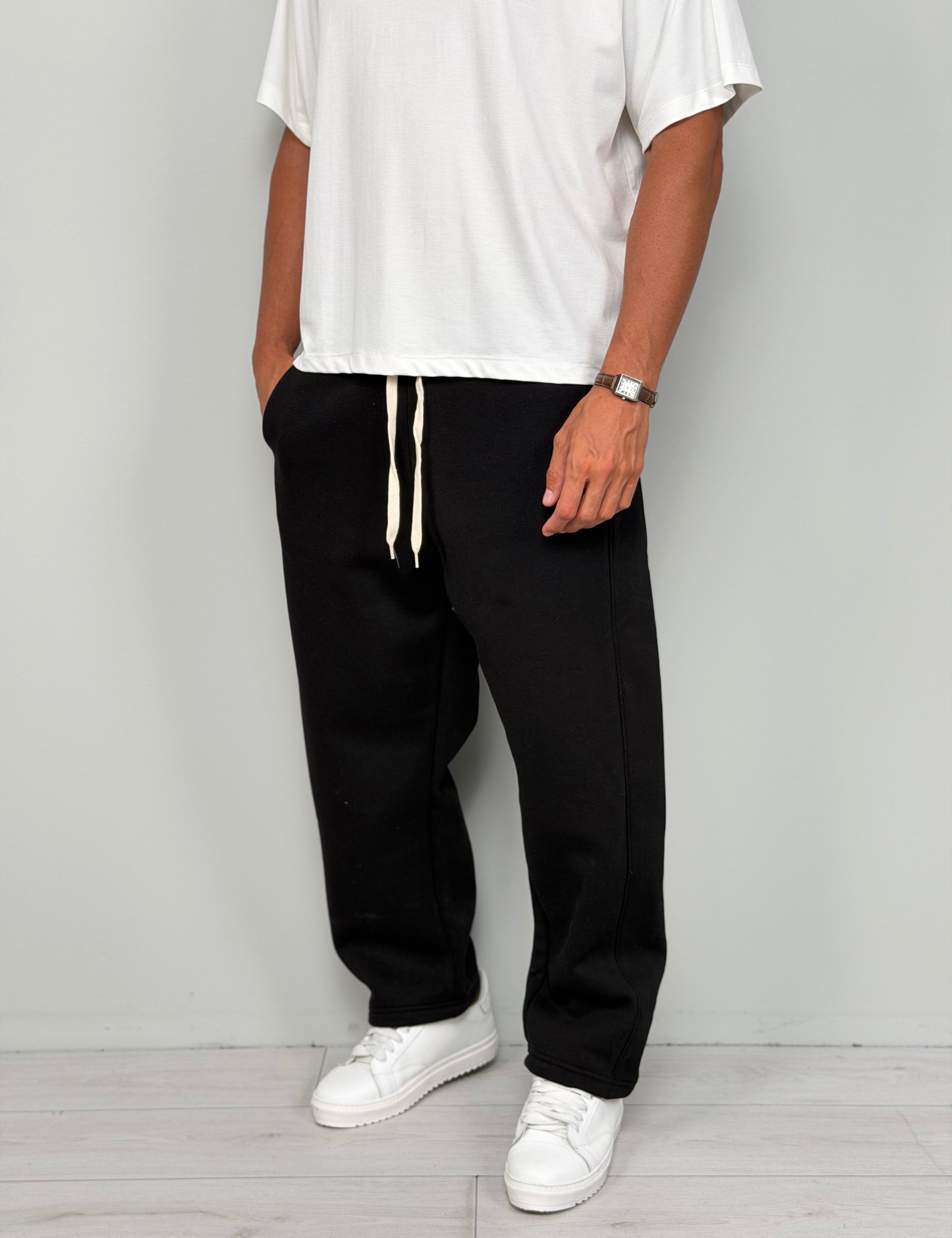 PANTALONE TUTA AMPIO RIGA FELPATO