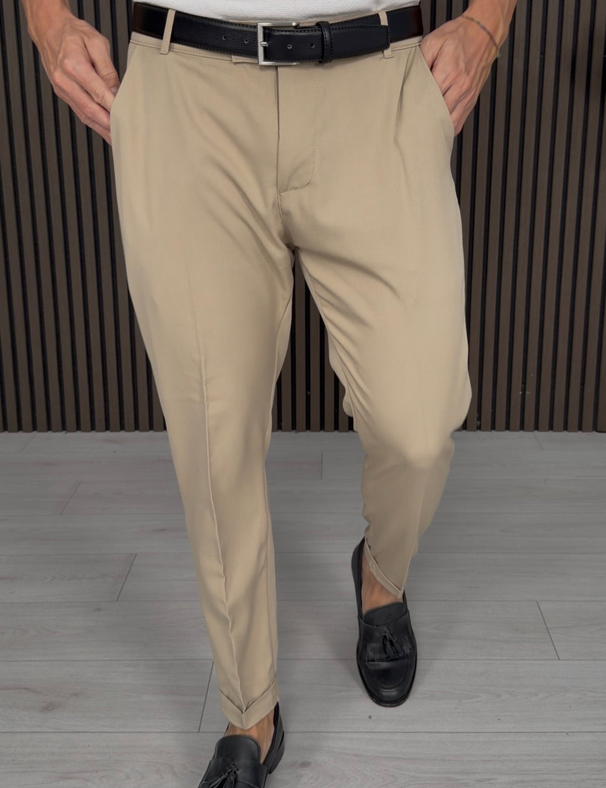 PANTALONE MOD CAPRI BUTTON - TASCHE DIETRO