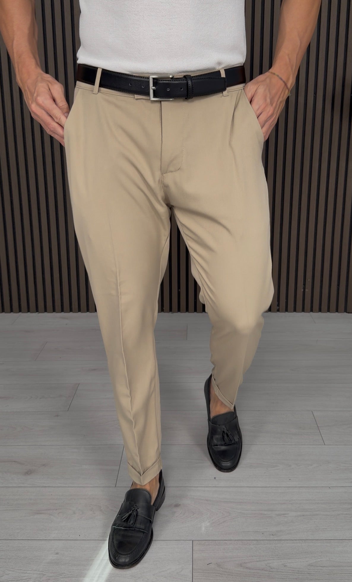 PANTALONE MOD CAPRI BUTTON - TASCHE DIETRO
