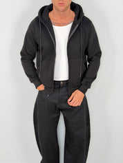 SWEATSHIRT ZIP ROUNDLACE DOUBLÉ