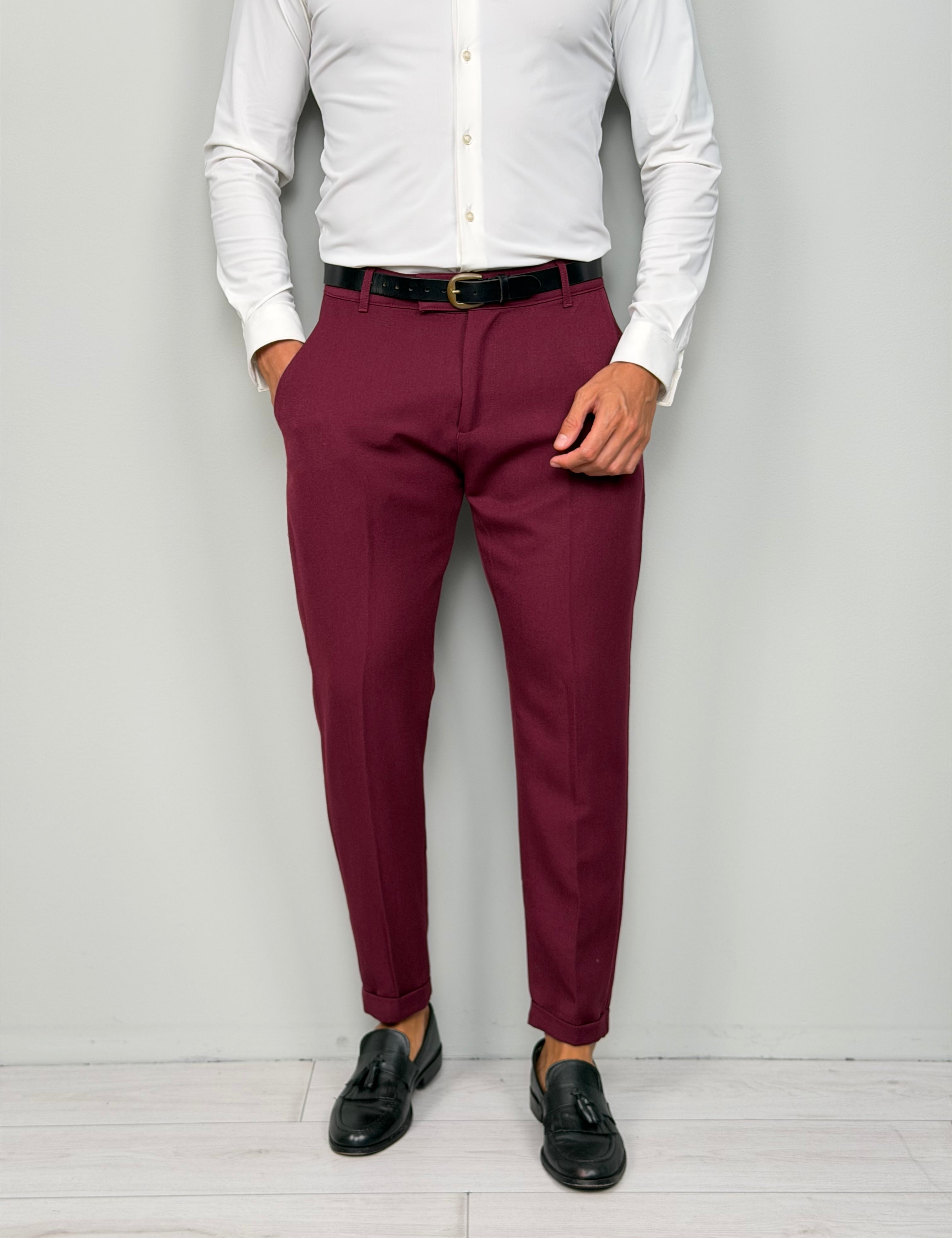 Pantalón modelo capri con vuelta invernal