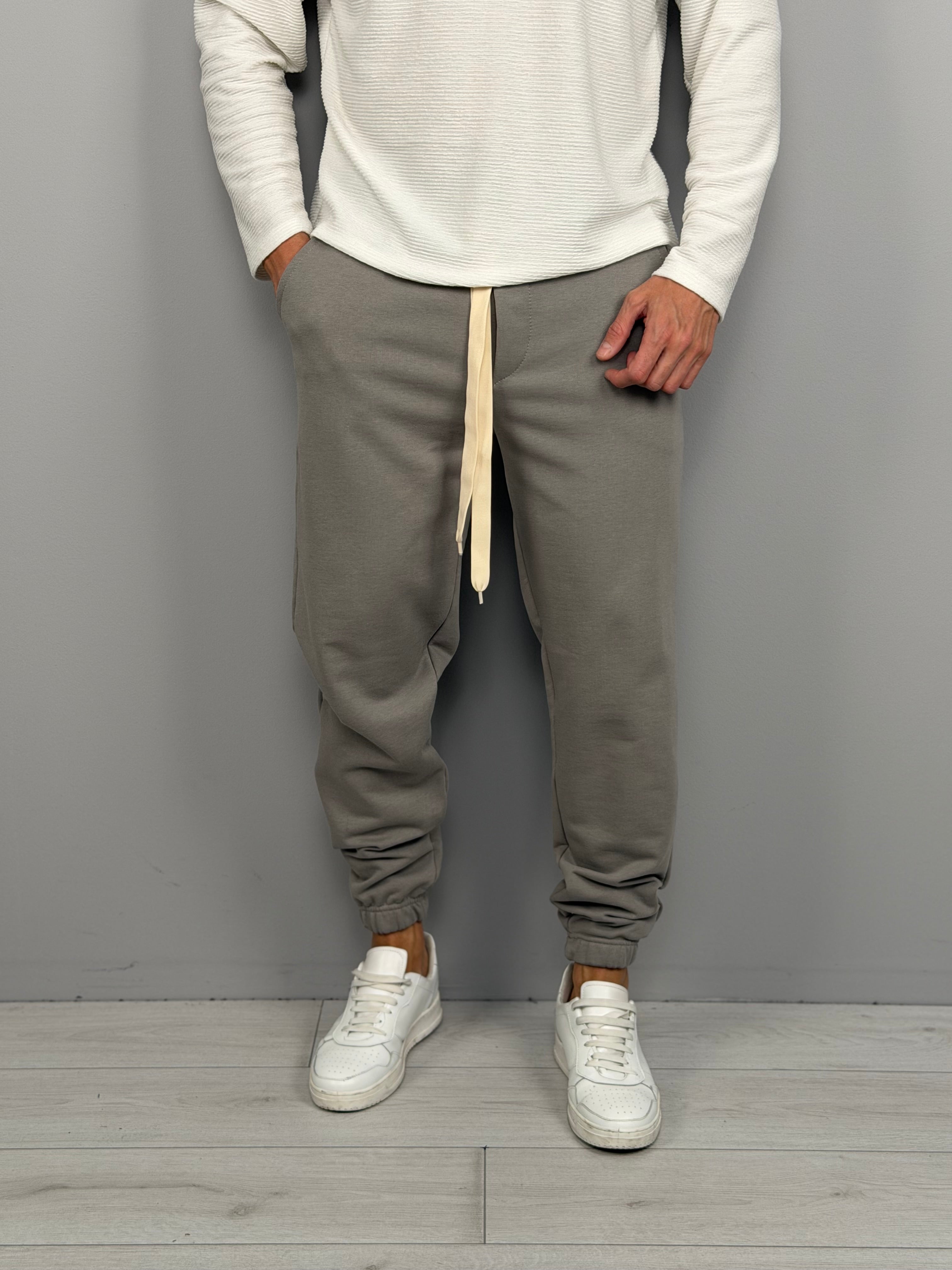 BRUSHED TRACKSUIT TROUSERS