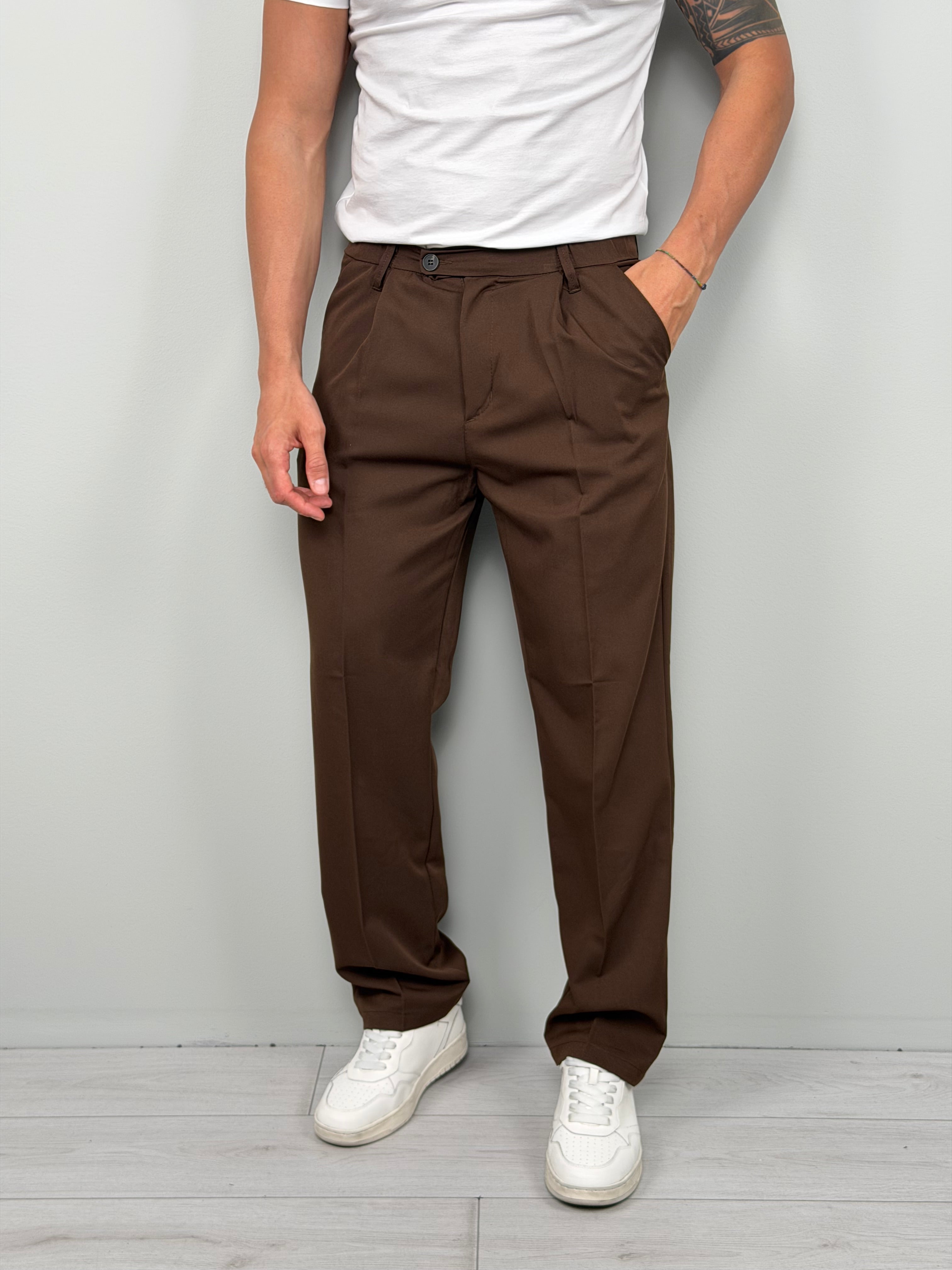 PANTALONI MATCH LARGI - BUZUNAR ÎN SPATE