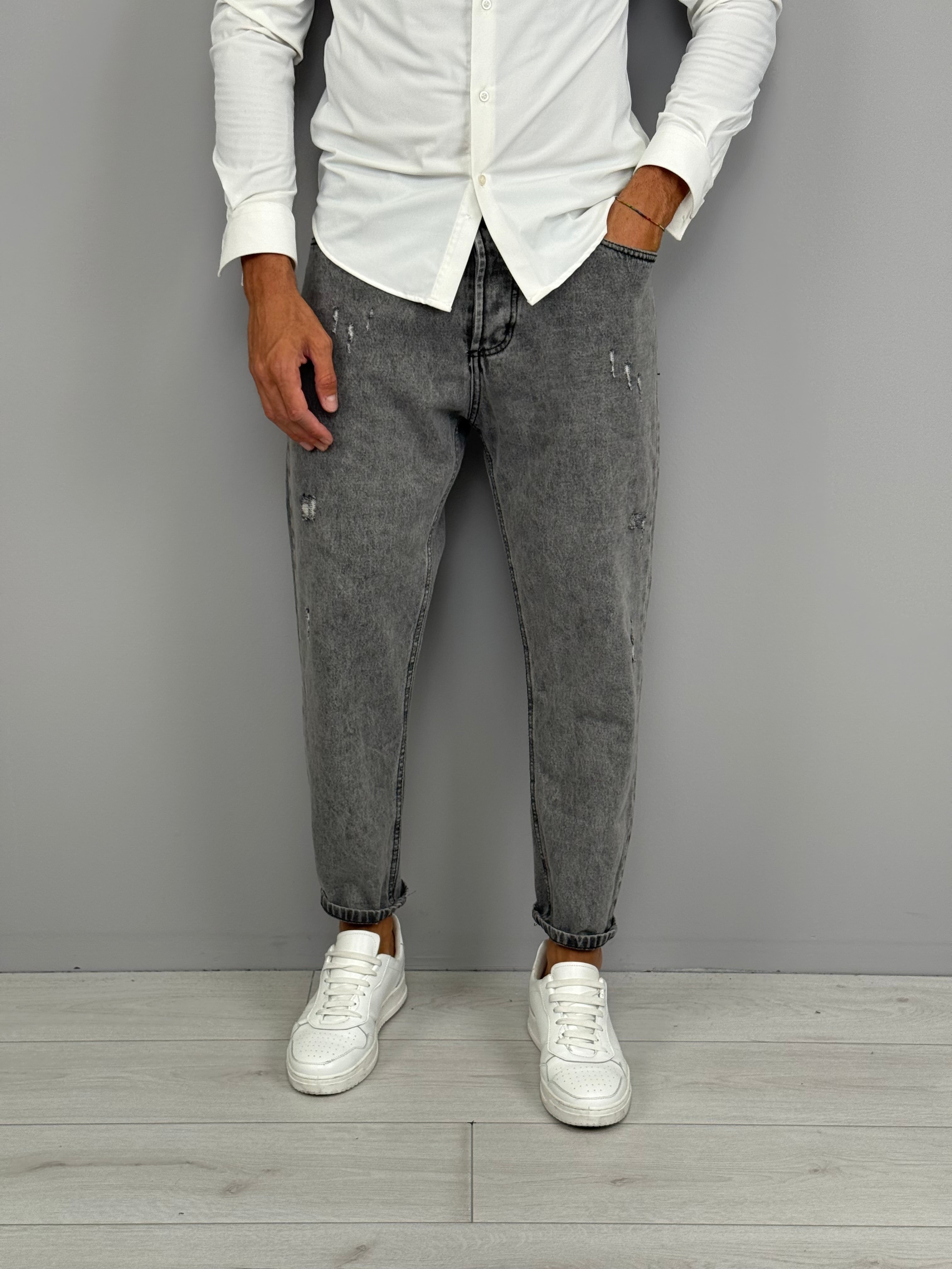 JEANS REGULAR BARREL SLAVATO