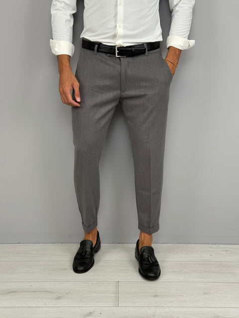 PANTALONE MOD CAPRI FALL RISVOLTINO - TASCHE DIETRO