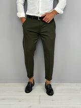 CAPRI FALL TROUSERS WITH ROLLS - BACK POCKETS 