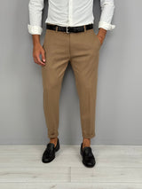 CAPRI FALL TROUSERS WITH ROLLS - BACK POCKETS 