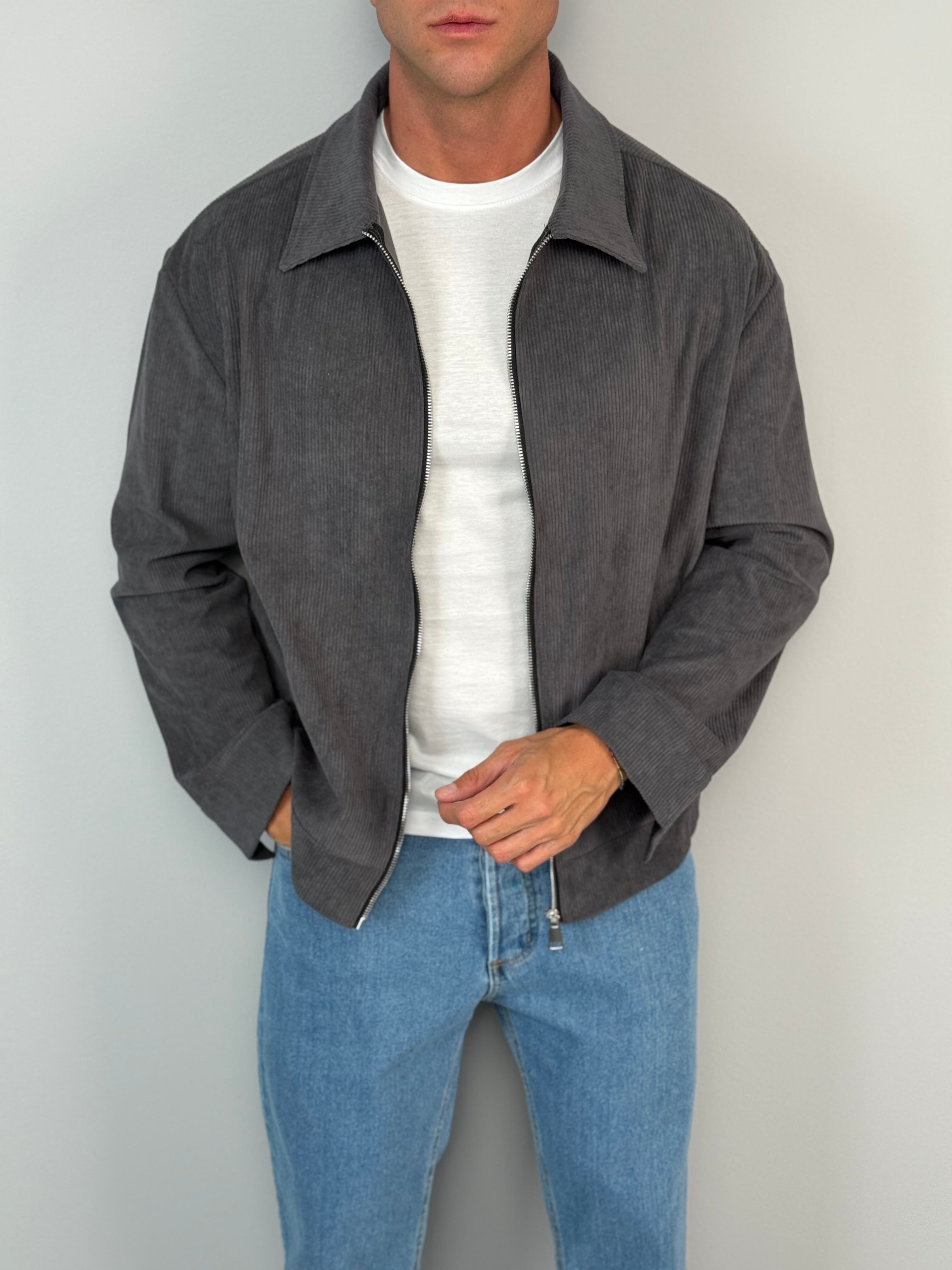 CAMICIONE VELLUTO ZIP