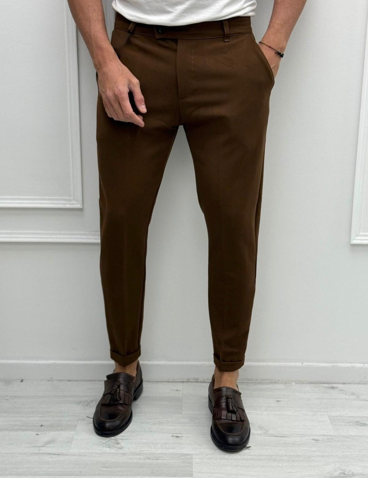 PANTALONE MOD CAPRI RISVOLTINO