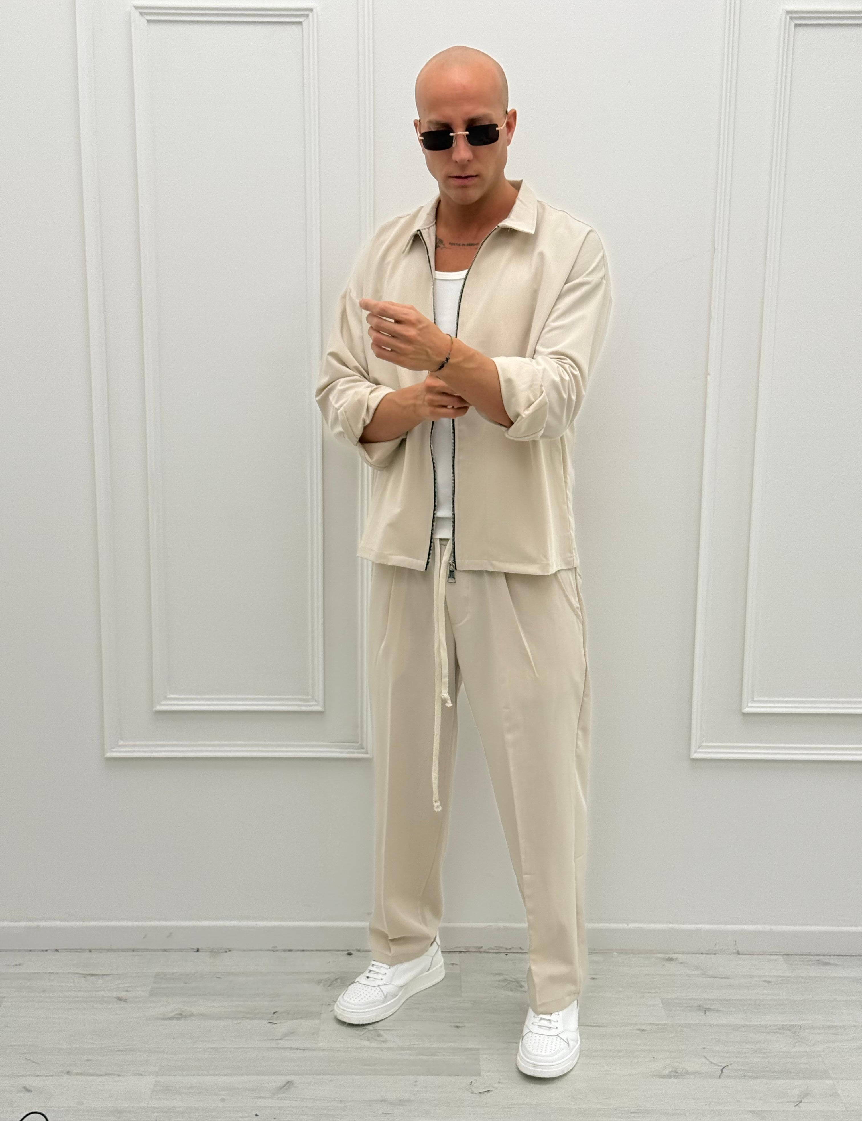 COORDINATO LEICESTER AMPIO - Tg. S Grigio