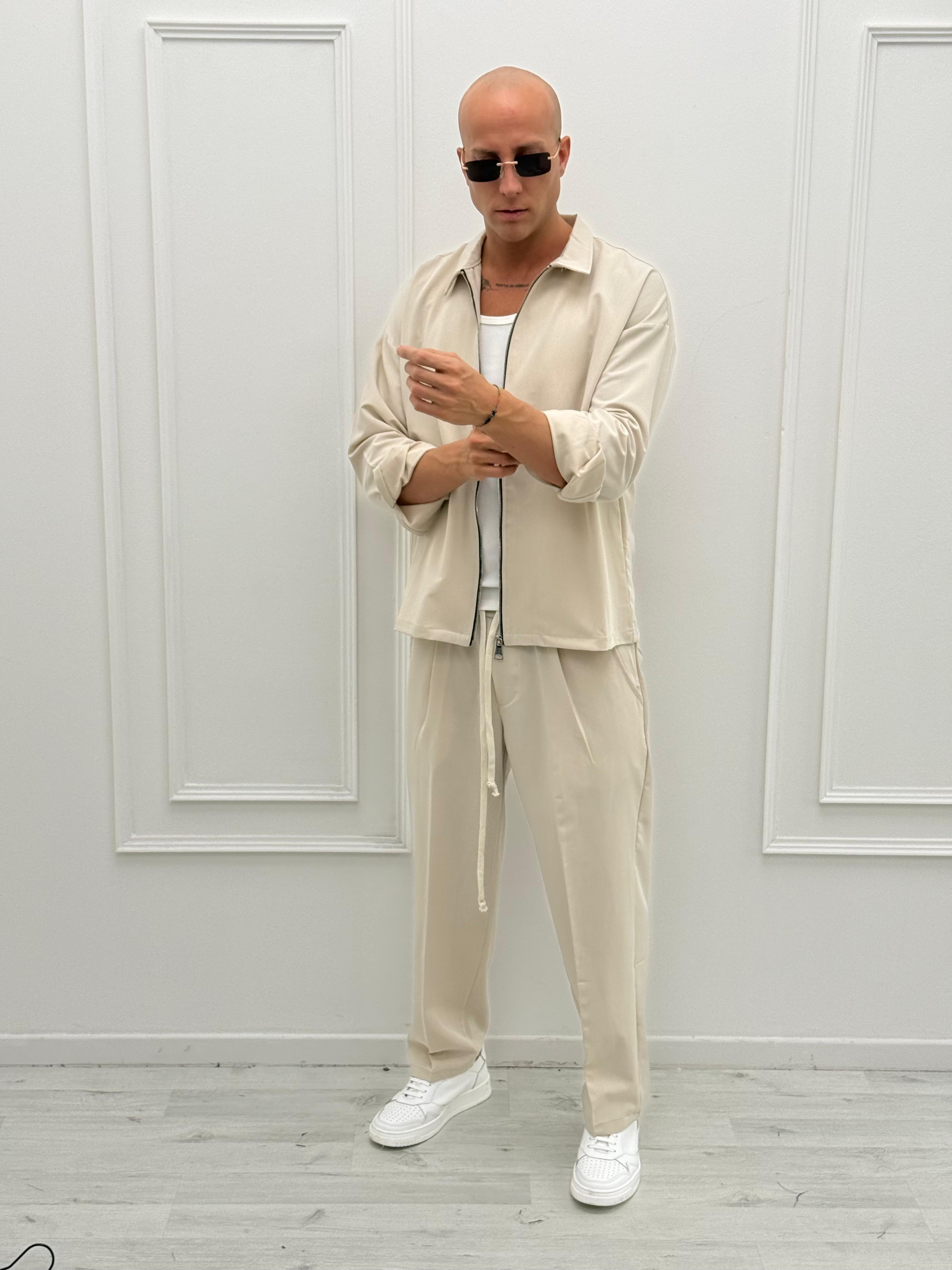 COORDINATO LEICESTER AMPIO - Tg. S Grigio