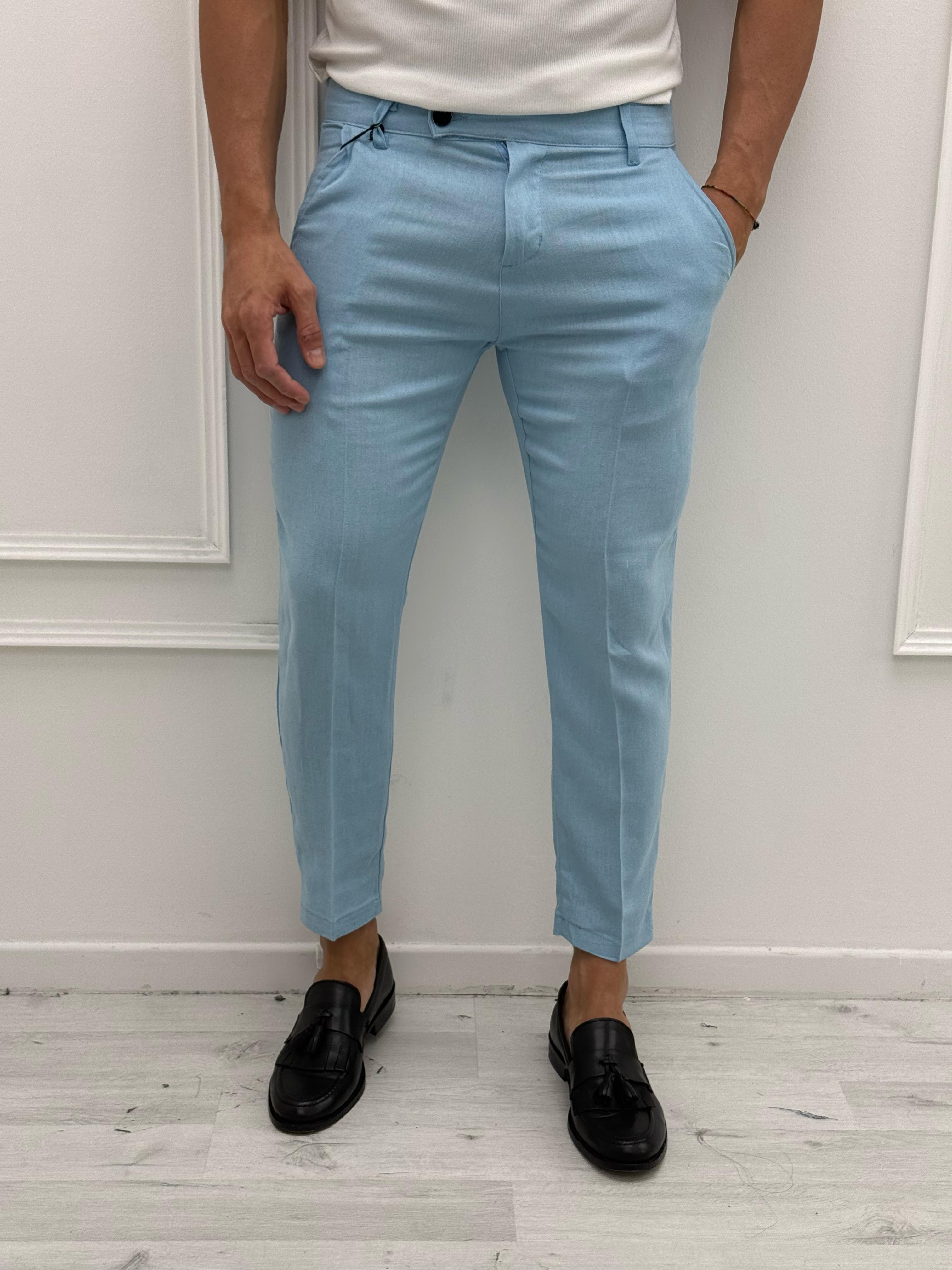 PANTALONE LINO MOD CAPRI