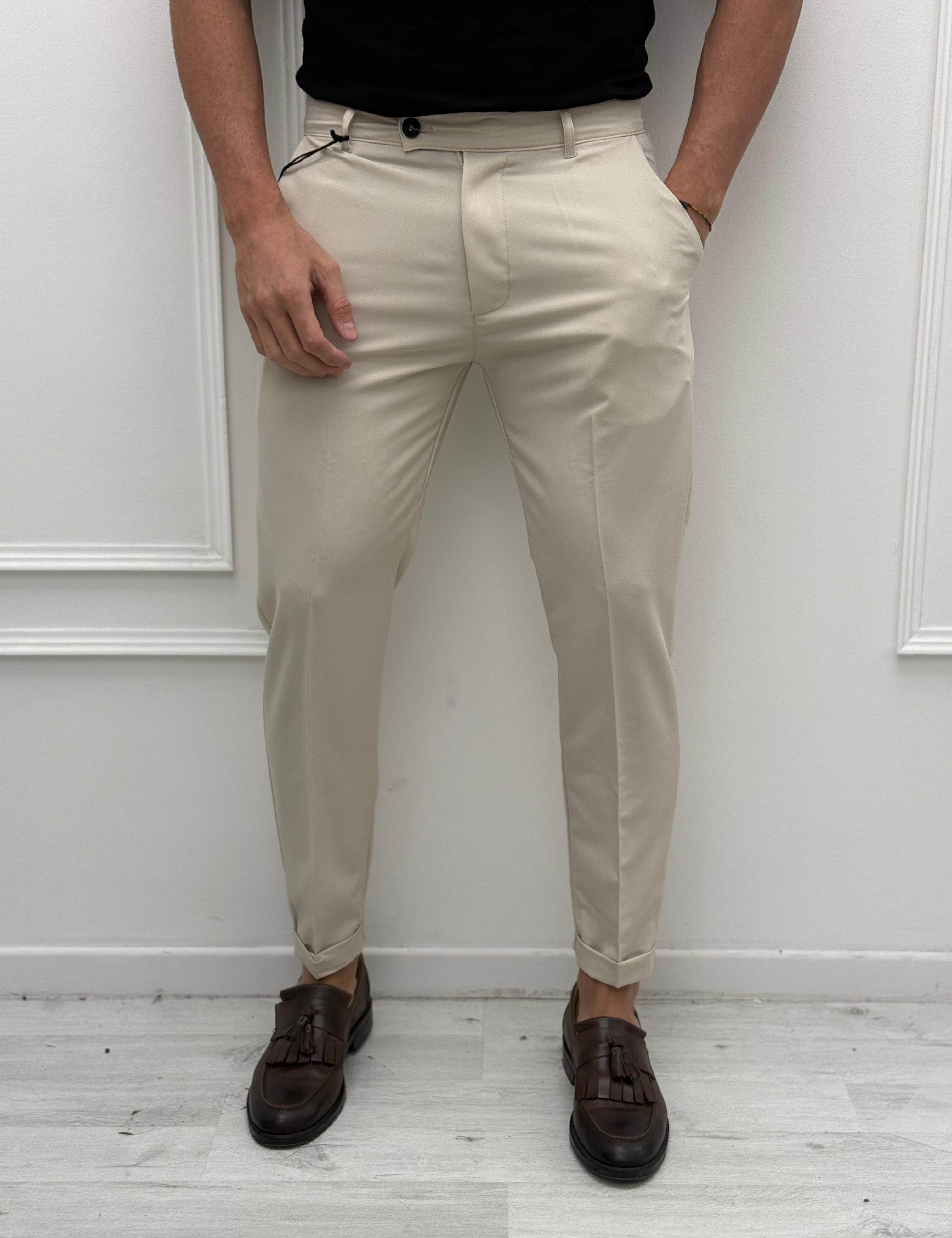 PANTALONE MOD CAPRI RISVOLTINO - ESTIVO