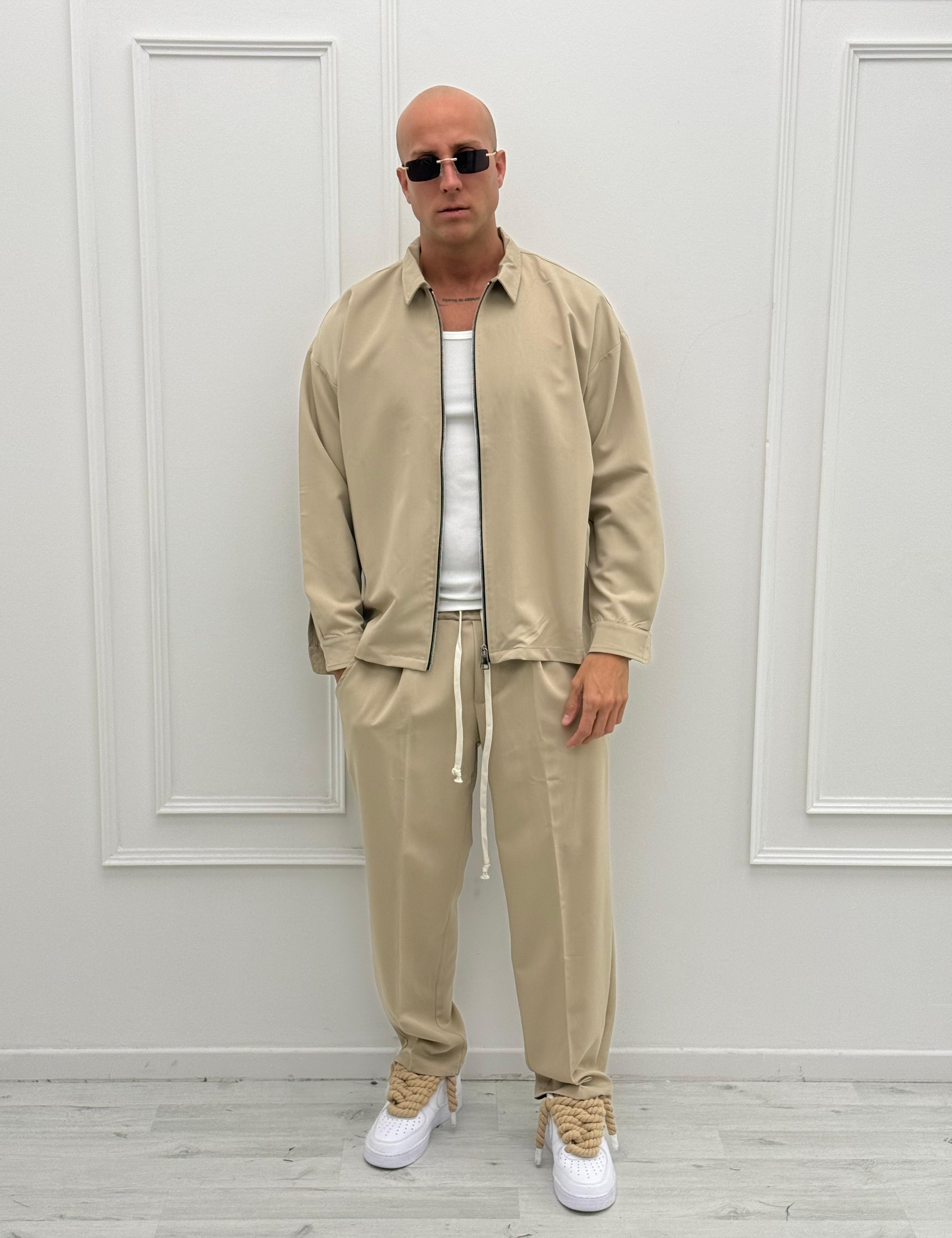 COORDINATO LEICESTER AMPIO - Tg. S Grigio