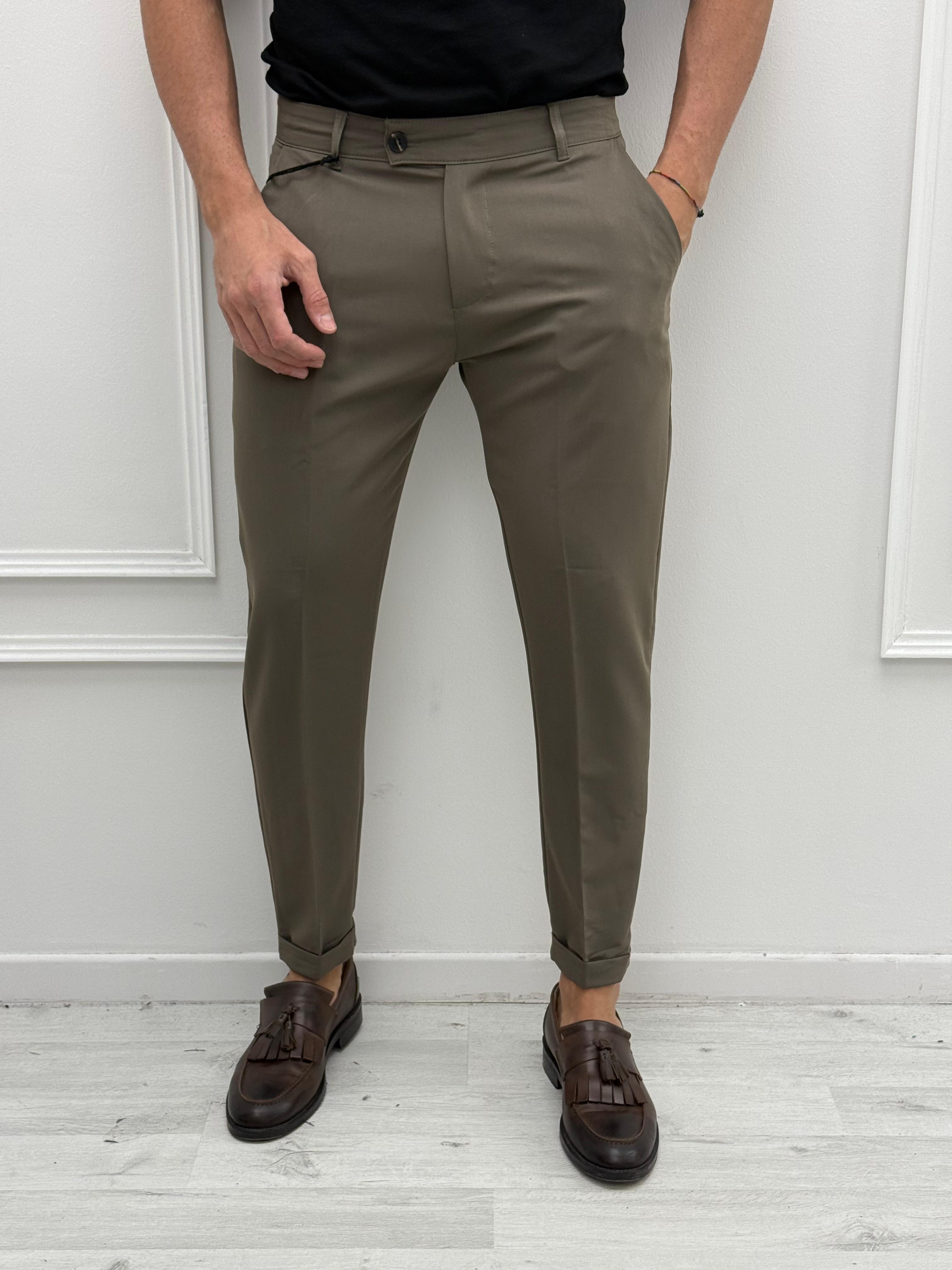 PANTALONE MOD CAPRI RISVOLTINO - ESTIVO