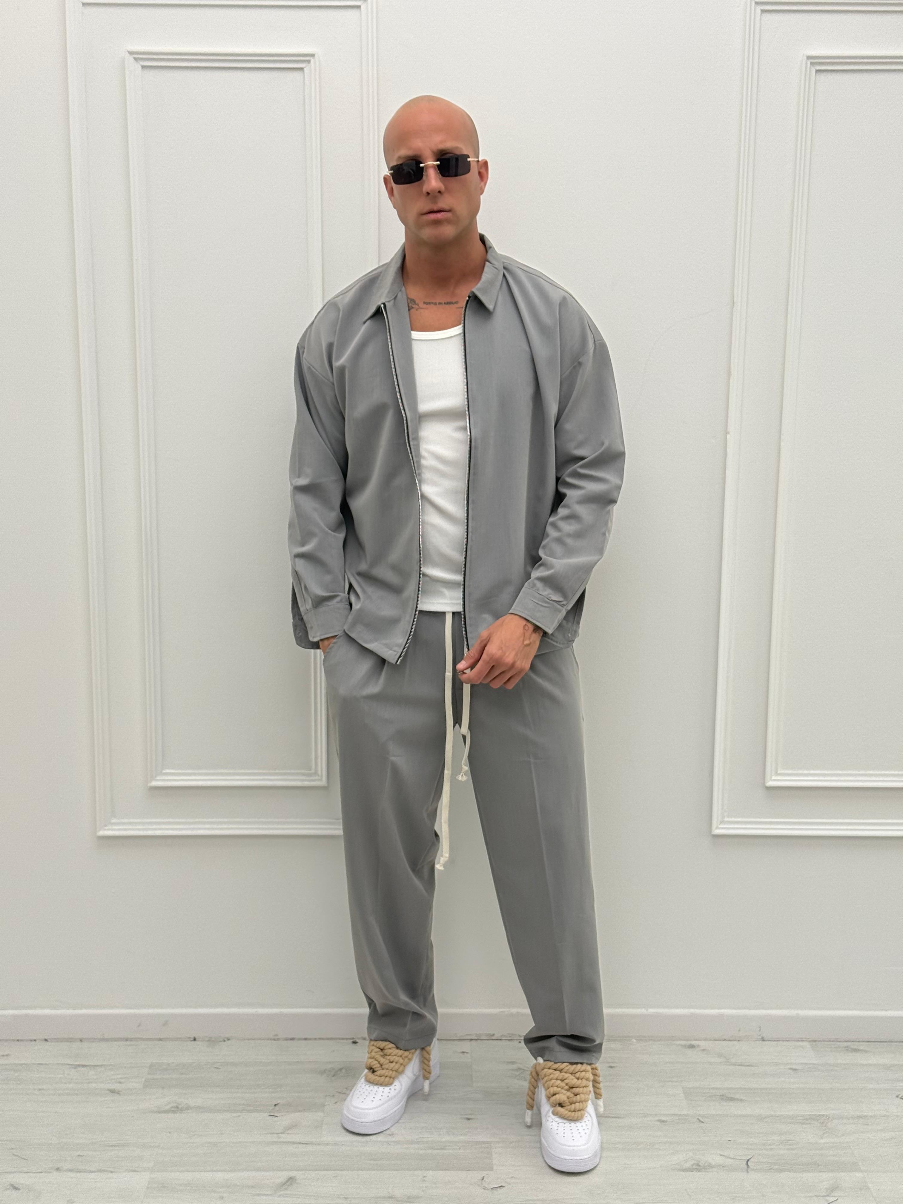 COORDINATO LEICESTER AMPIO - Tg. S Grigio