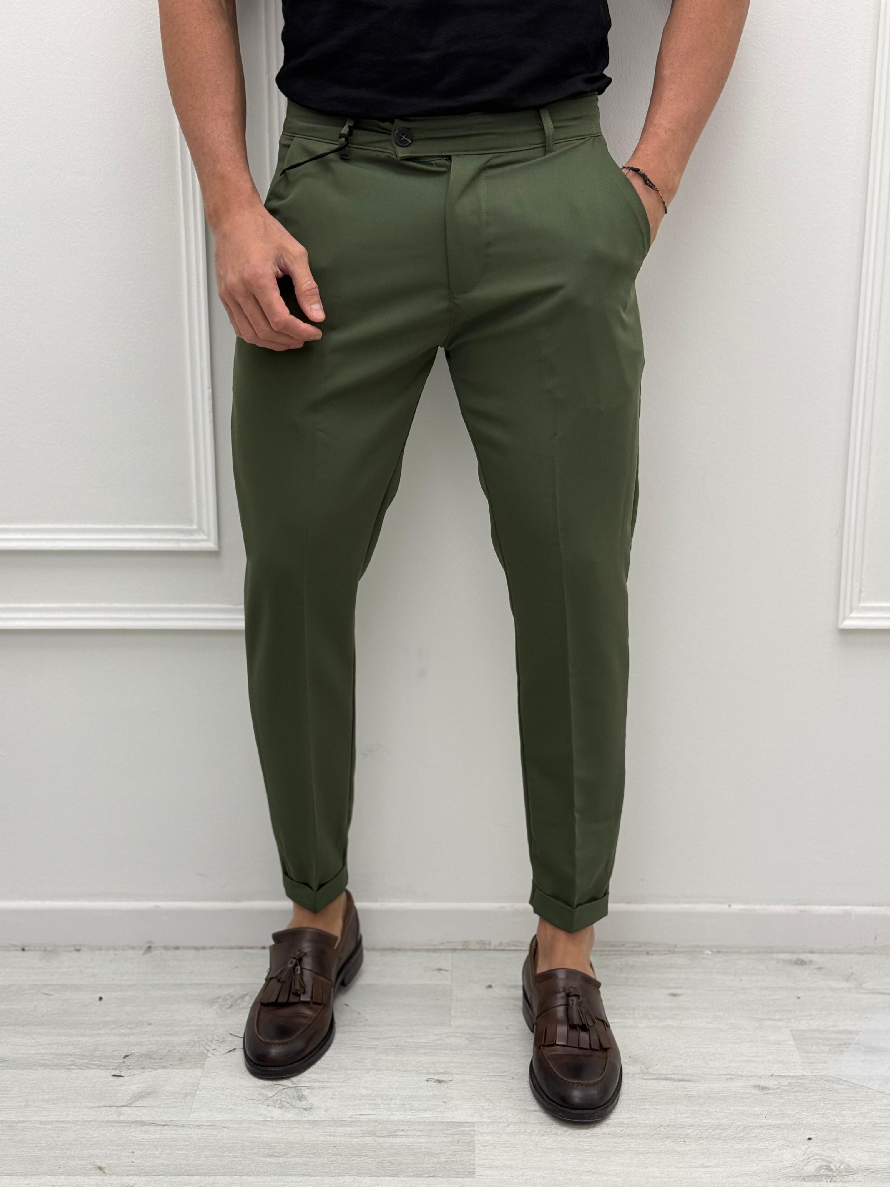 PANTALONE MOD CAPRI RISVOLTINO - ESTIVO