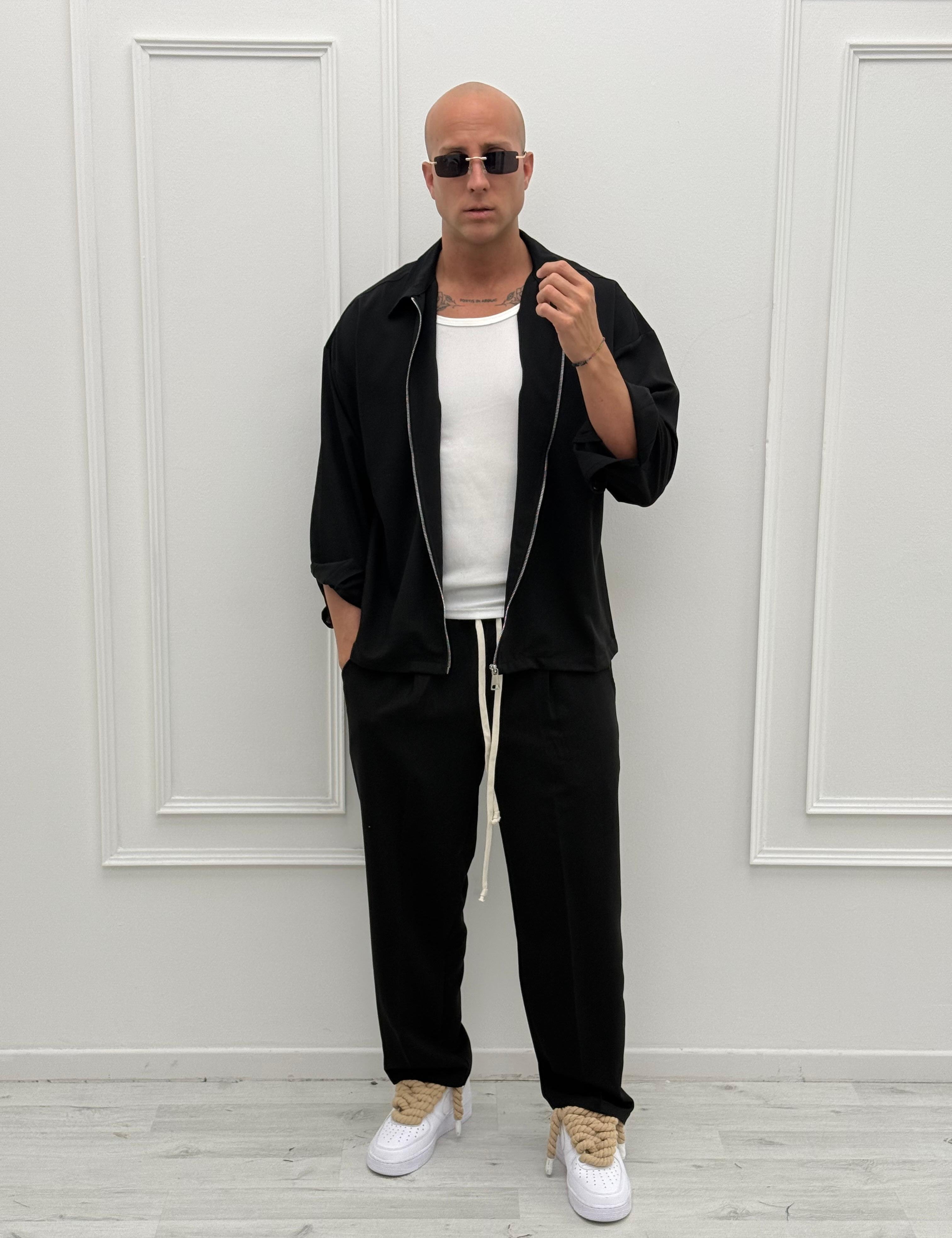 COORDINATO LEICESTER AMPIO - Tg. S Grigio