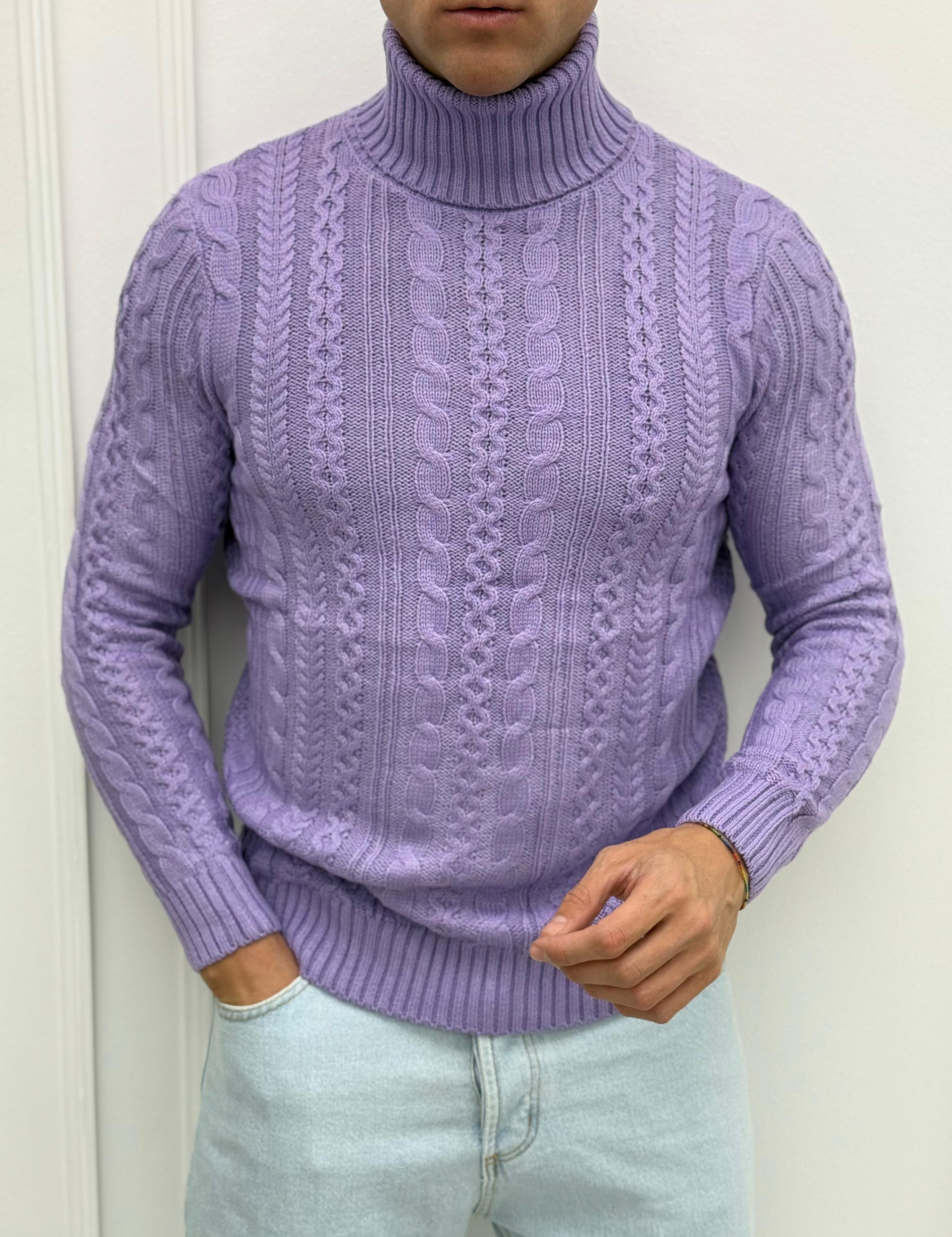 MAGLIONE DOLCEVITA TRECCIA