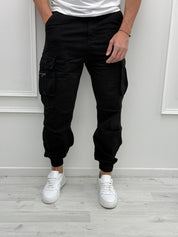 PANTALONE CARGO ELASTICO - rimasto PANNA tg.S