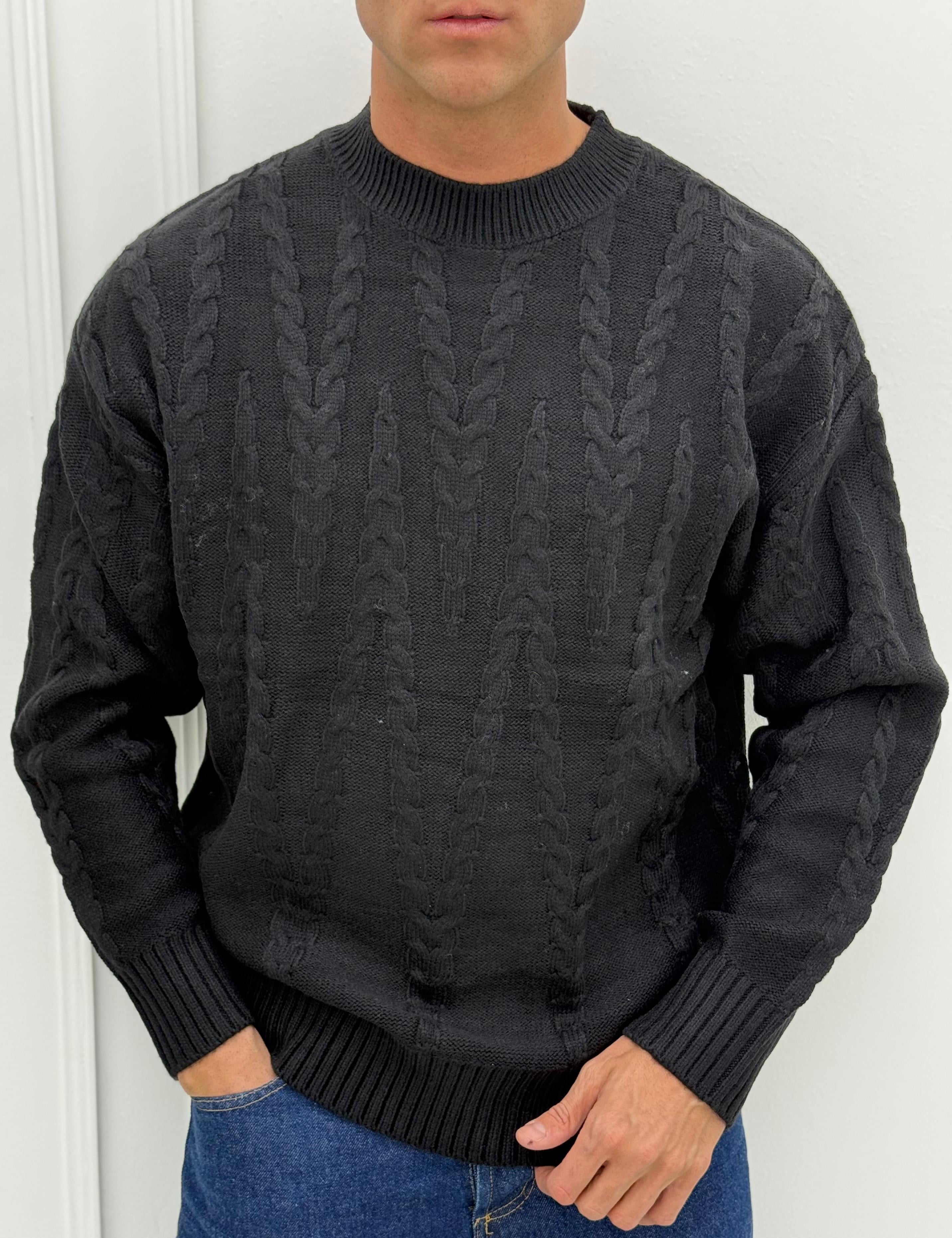 PREMIUM RELIEF TEXTURED SWEATER - Size XL White