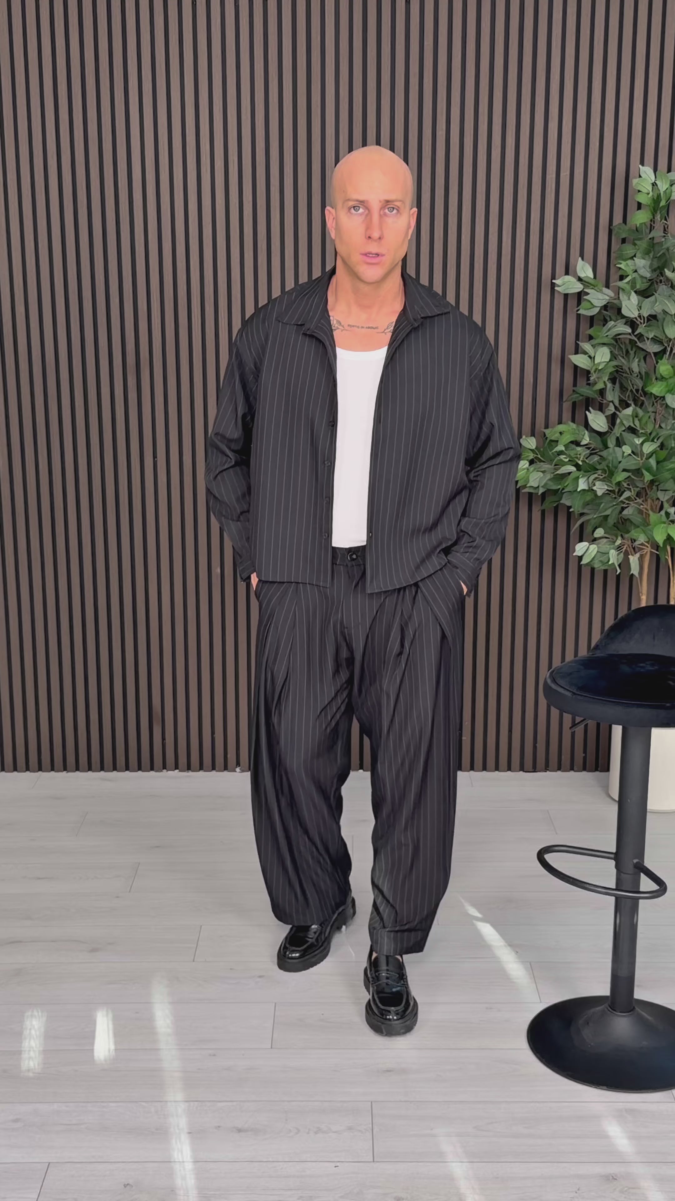 PANTALONE GENESIS GESSATO AMPIO