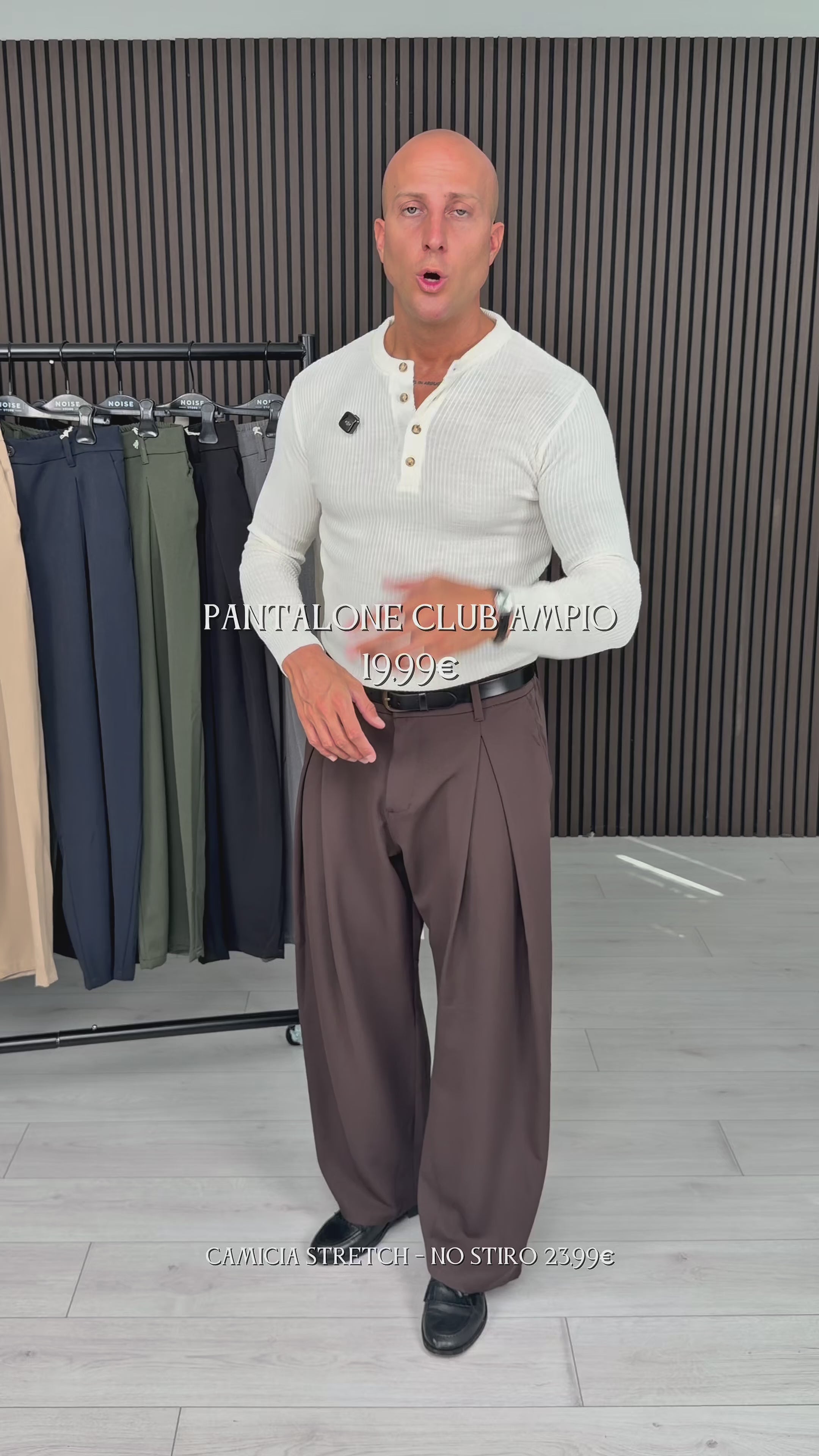 PANTALONE CLUB AMPIO - TASCA DIETRO