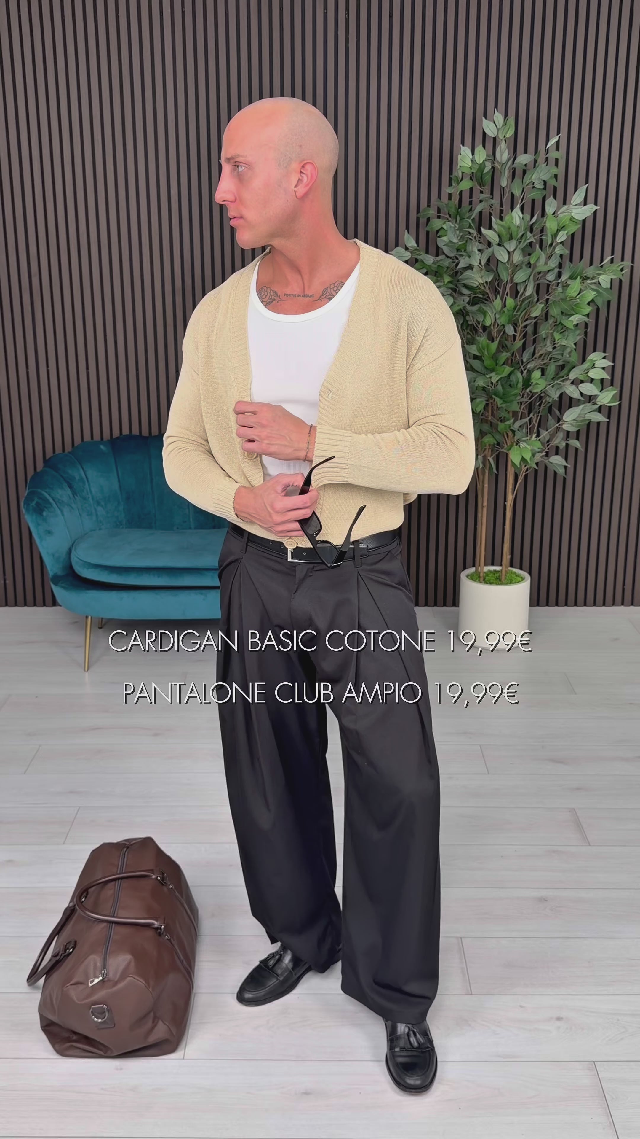 Basic Baumwoll-Cardigan