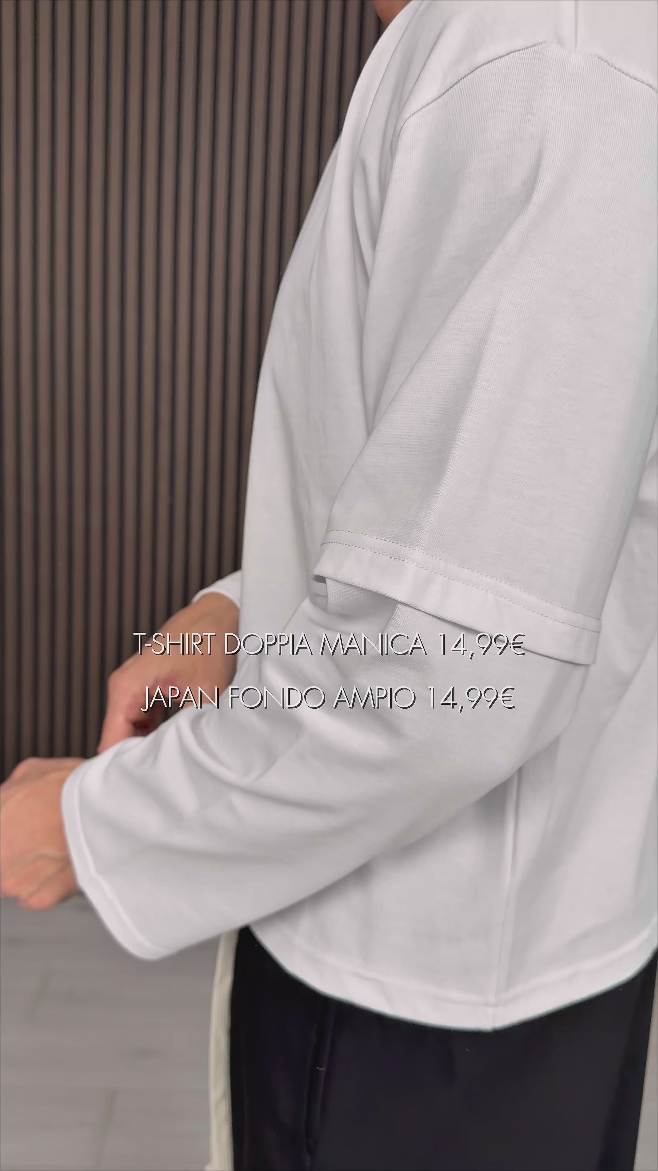 T-Shirt mit doppeltem Ärmel
