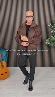 Delaware sheepskin coat - reversible