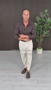 PANTALONE LINO FOLLOW - TASCA DIETRO