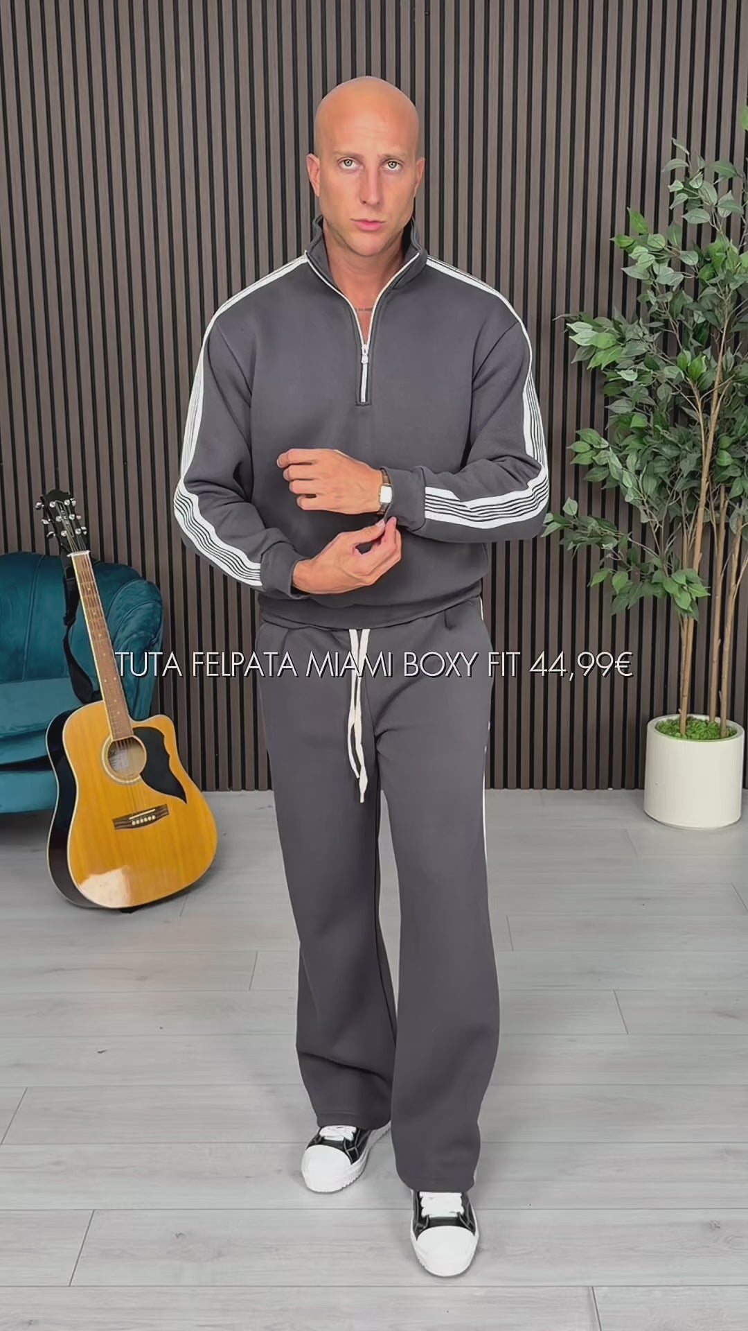 SURVÊTEMENT MOLLETONNÉ MIAMI BOXY FIT