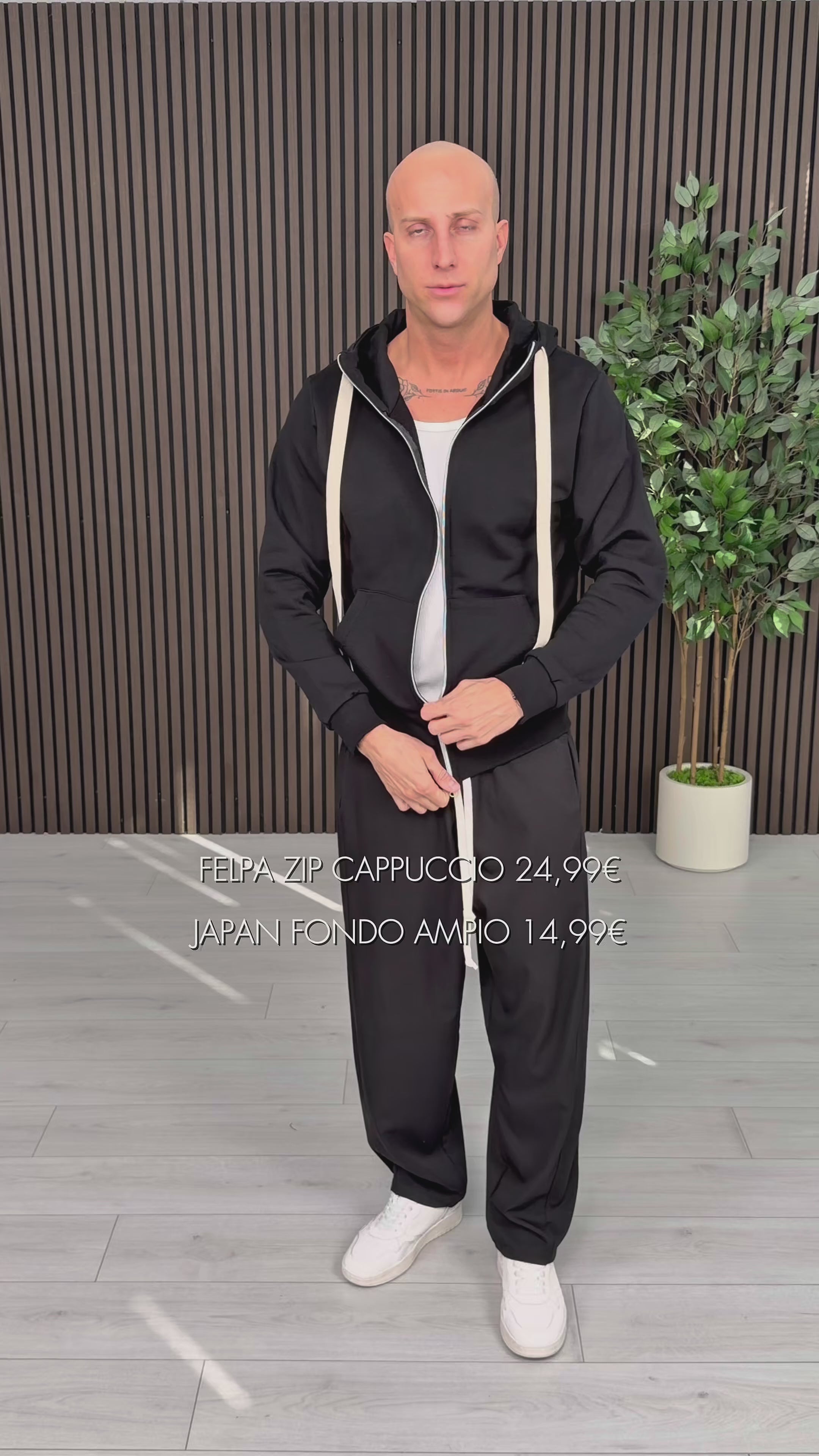 Sudadera con cremallera y capucha de felpa perchada